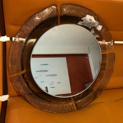 Vintage Murano Glass Mirror from Mazzega, Italy, 1970s