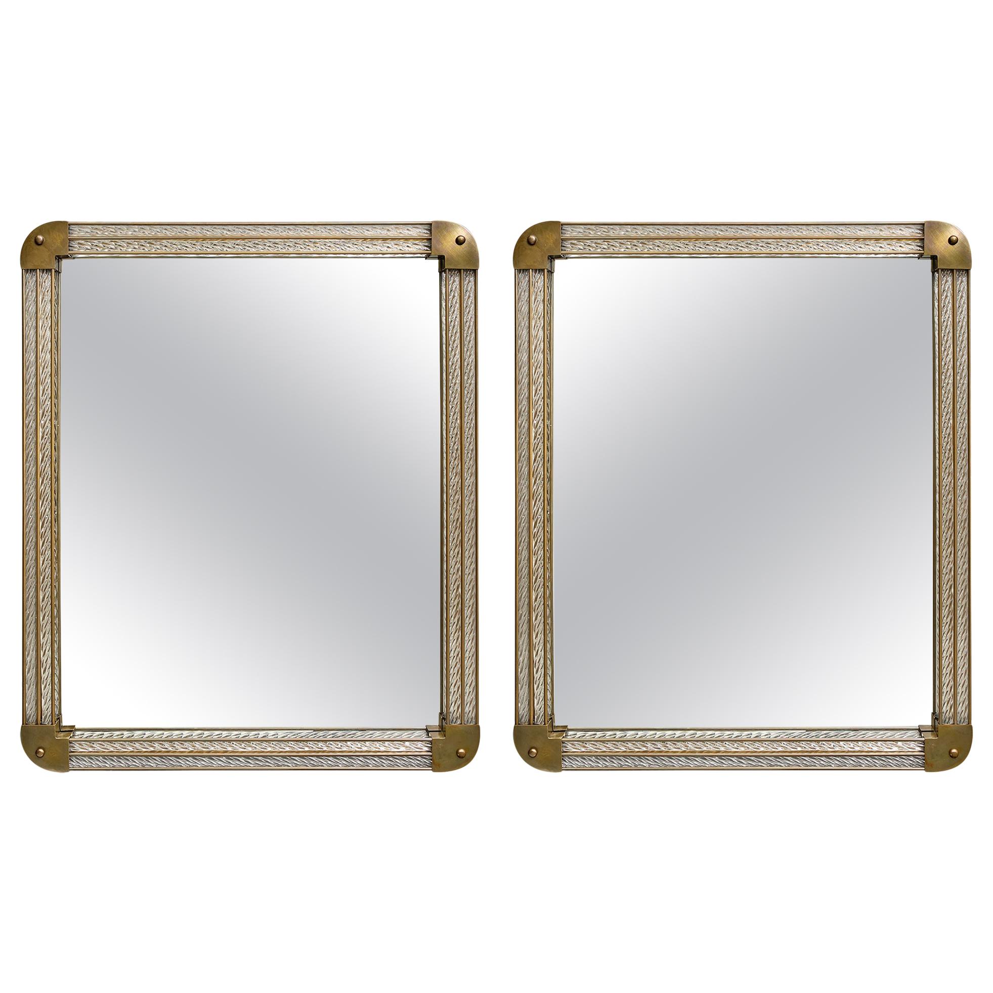 Vintage Murano Glass Mirrors by Fuga