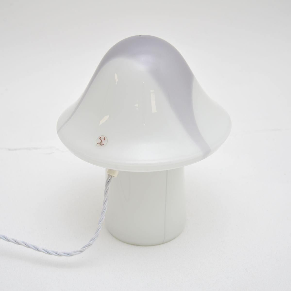 Mid-Century Modern Vintage Murano Glass Mushroom Lamp by Peil and Putzler For Sale