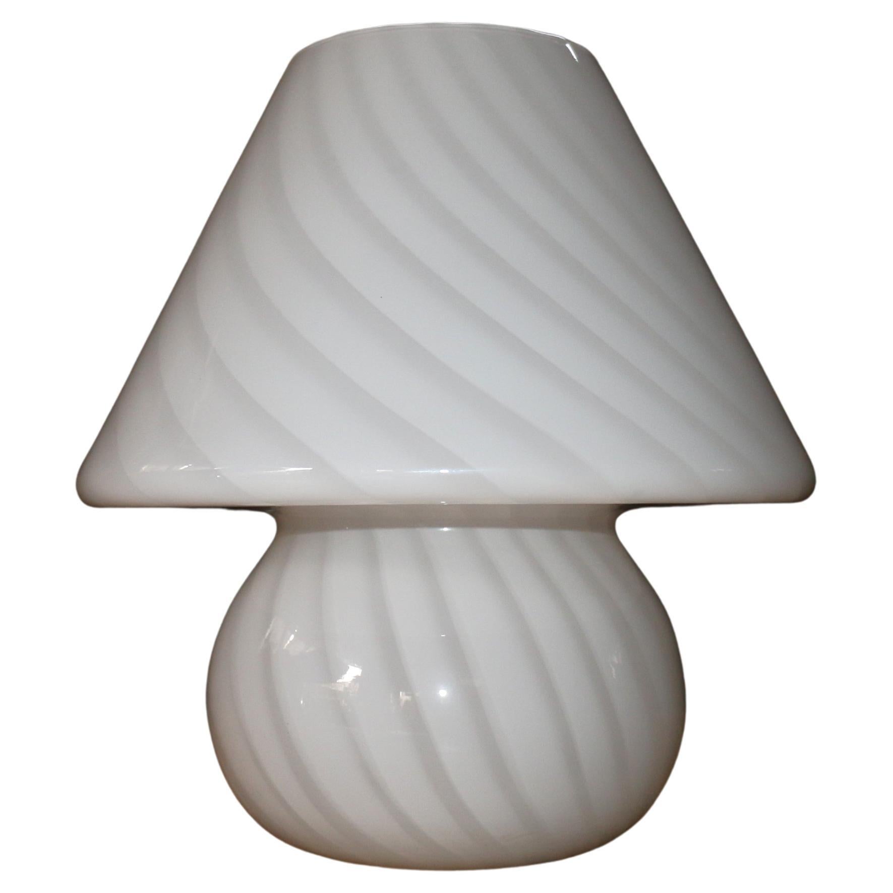 Lampe de table vintage en verre de Murano "champignon" - Italie, années 1970