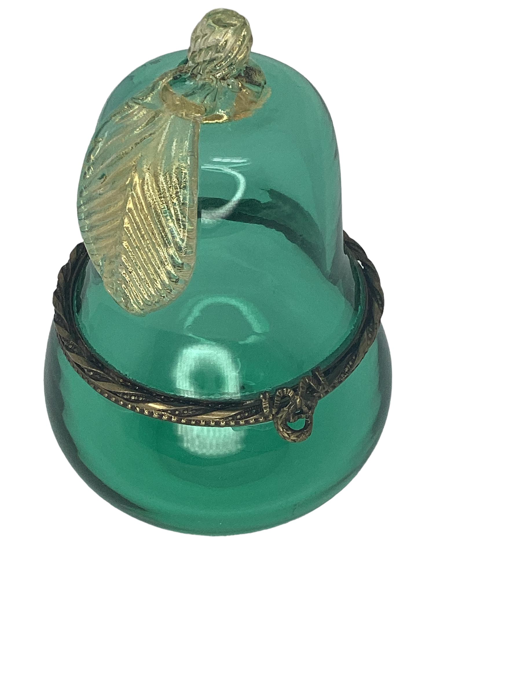 20th Century Vintage Murano Glass Pear Box