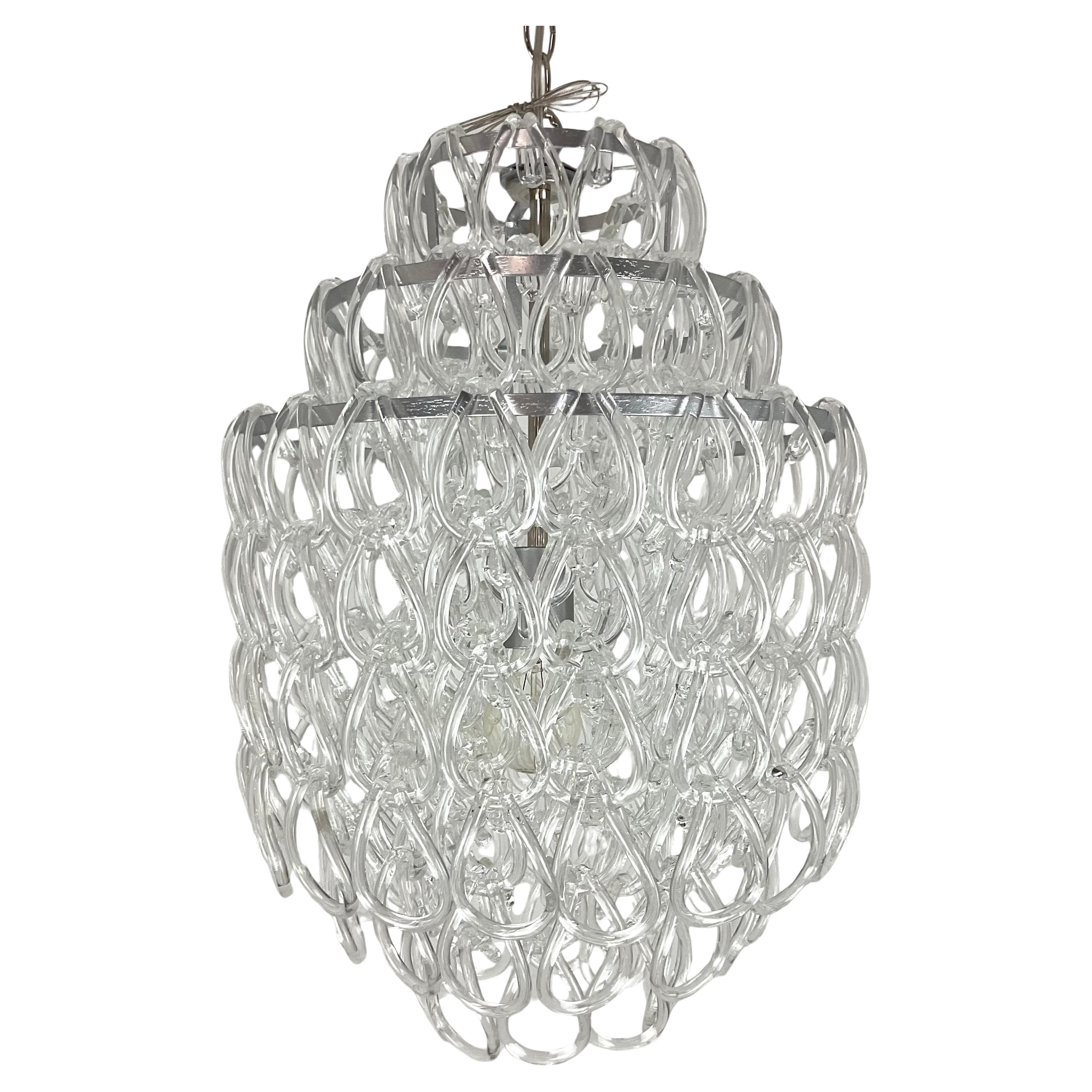 Vintage Murano Glass Pendant Chandelier