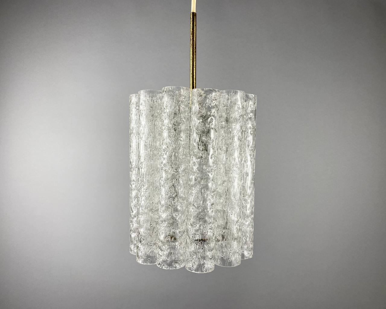 Mid-Century Modern Vintage Murano Glass Pendant Lamp by Doria Leuchten, Germany For Sale