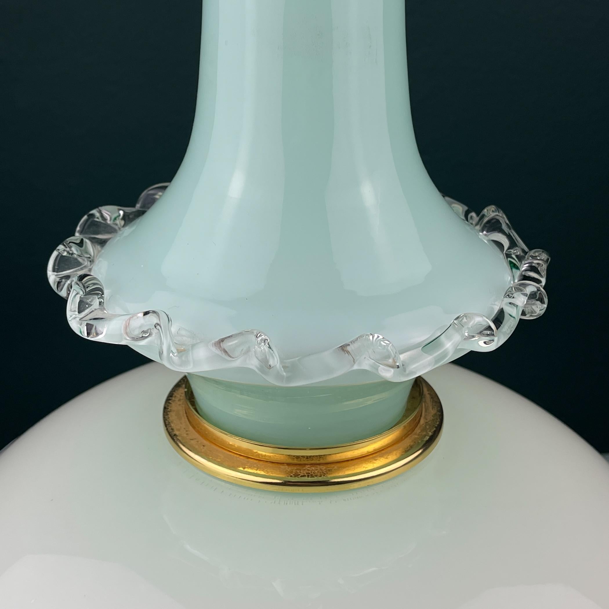 Vintage Murano glass pendant lamp by Venini, Italy 1970s For Sale 2