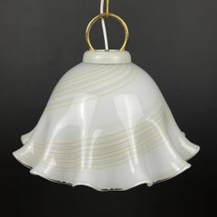 Vintage Murano Glass Pendant Lamp Fazzoletto, Italy, 1970s