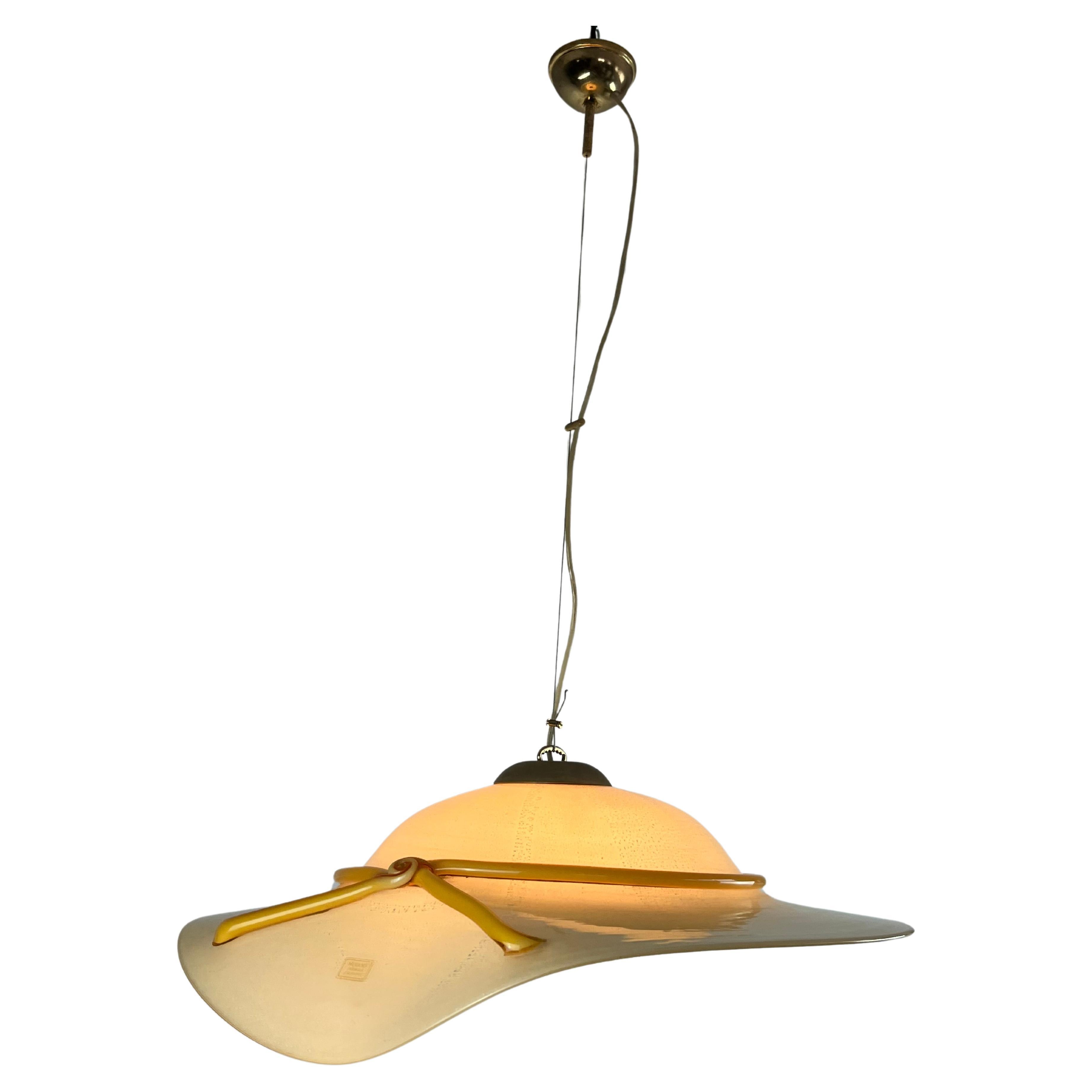 Italian Vintage Murano Glass Pendant Lamp 1970s For Sale