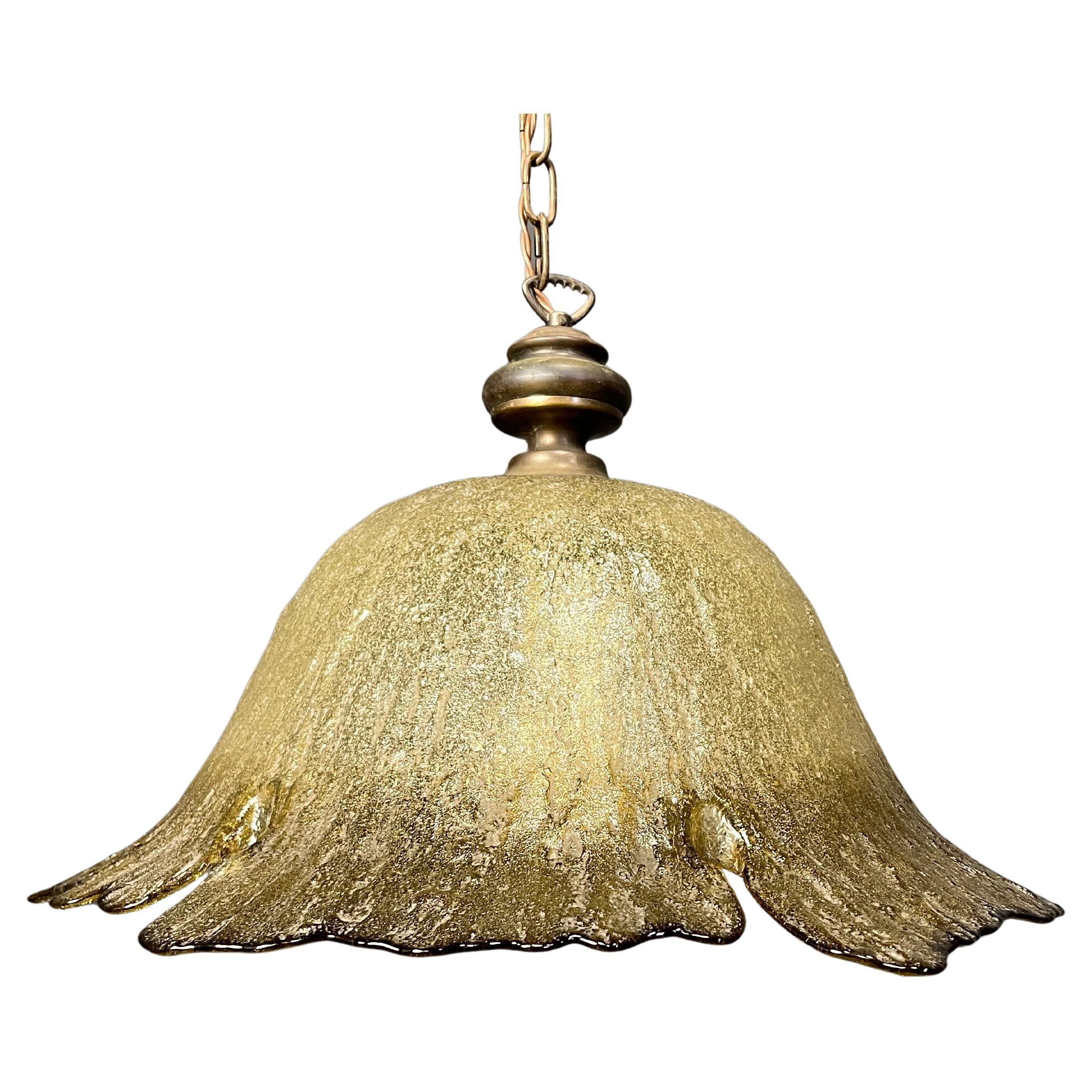 Vintage murano glass pendant light, 1960s