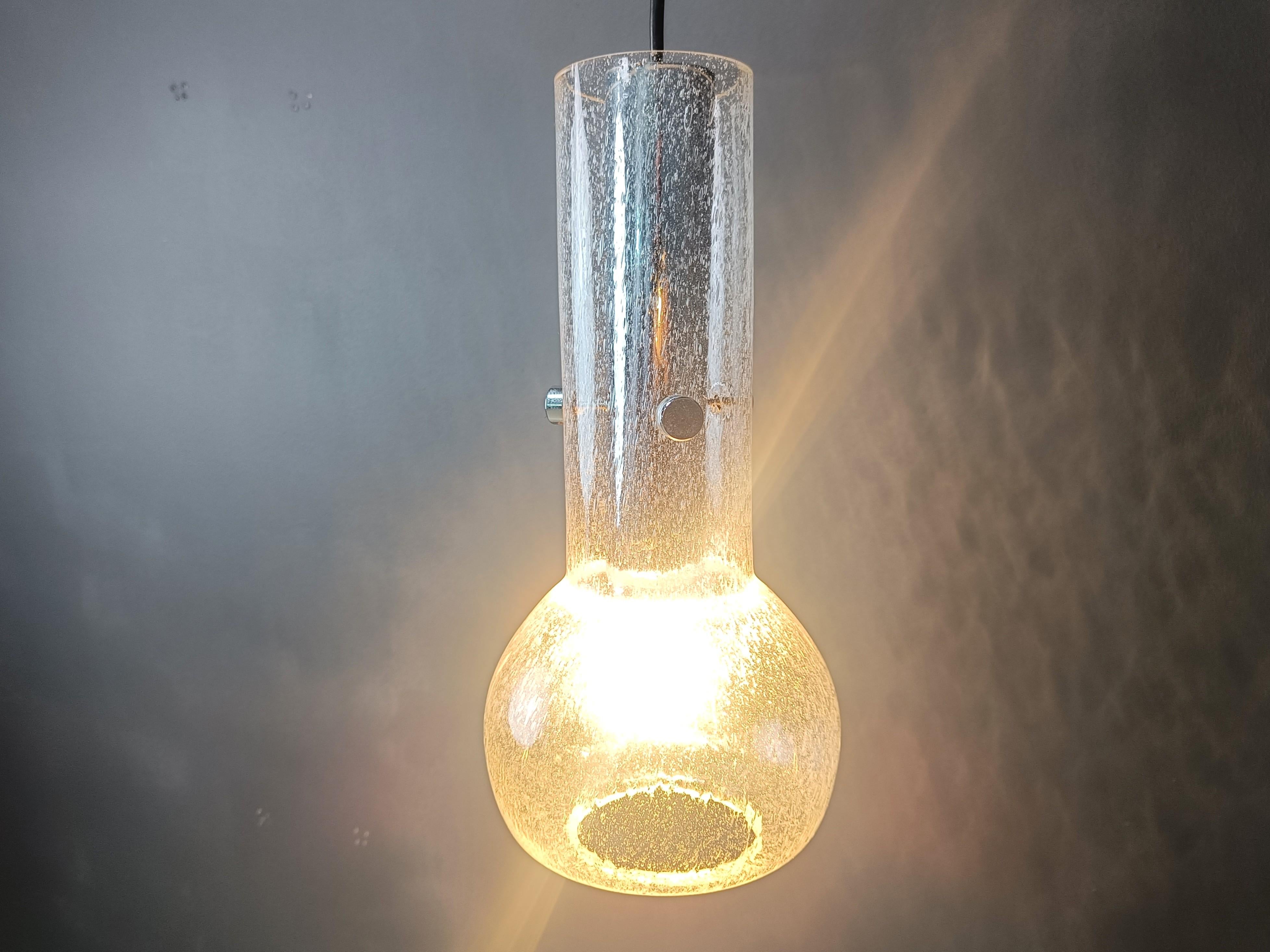 Italiano Lampada a sospensione in vetro di Murano vintage, anni '70 in vendita