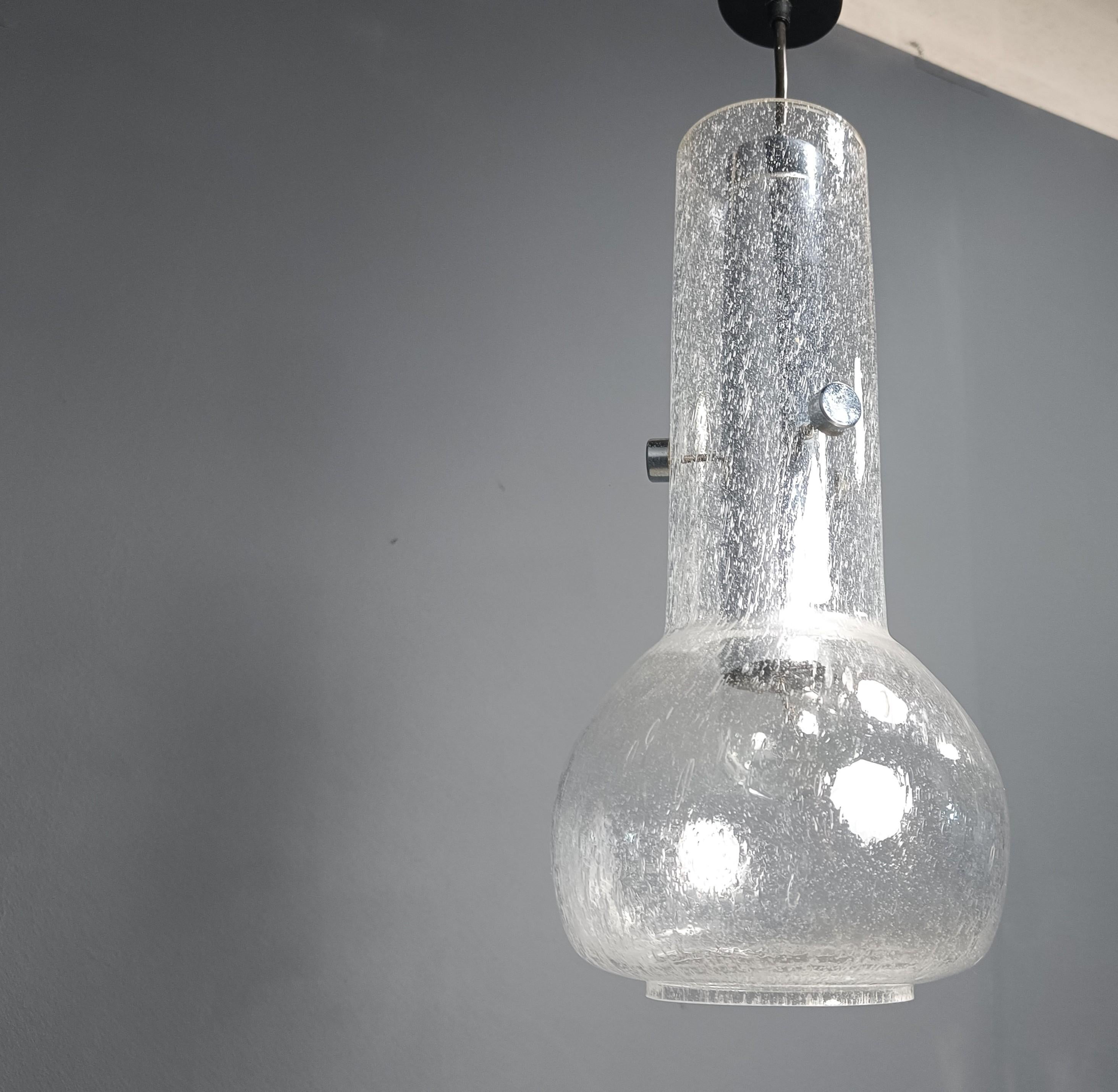 Vetro di Murano Lampada a sospensione in vetro di Murano vintage, anni '70 in vendita