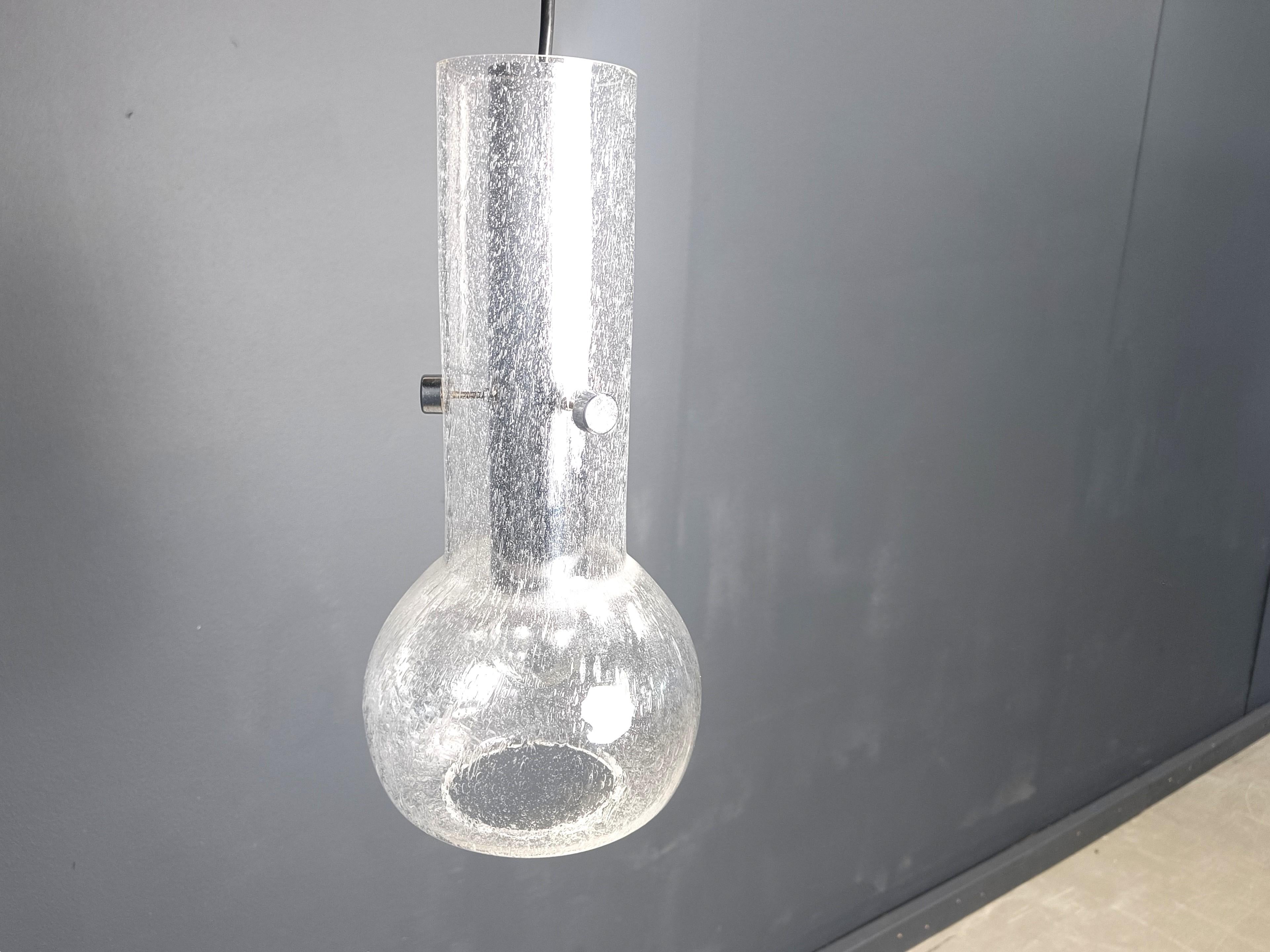 Lampada a sospensione in vetro di Murano vintage, anni '70 in vendita 1