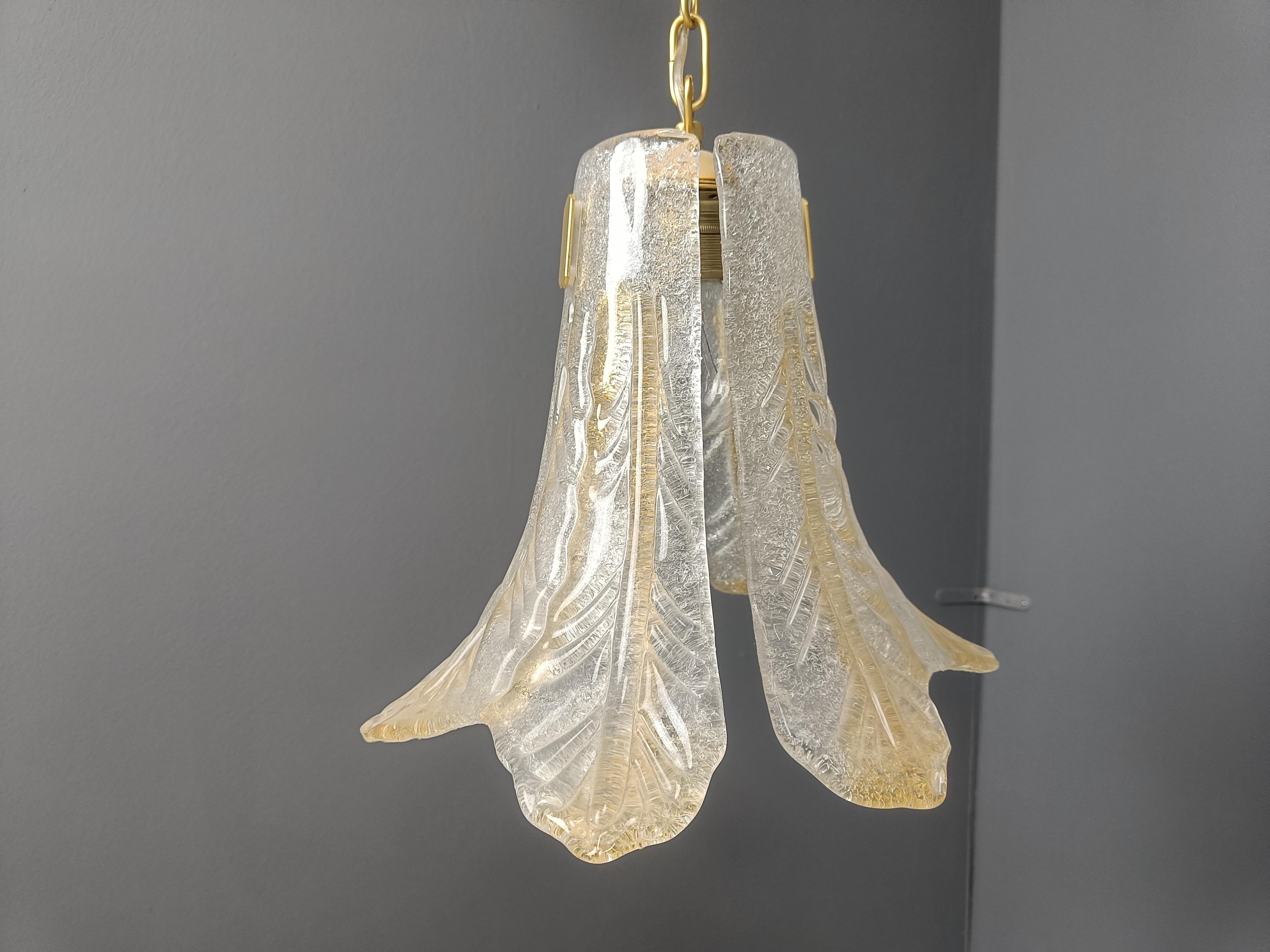 Mid-Century Modern Vintage murano glass pendant light, for Mazzega, 1960s