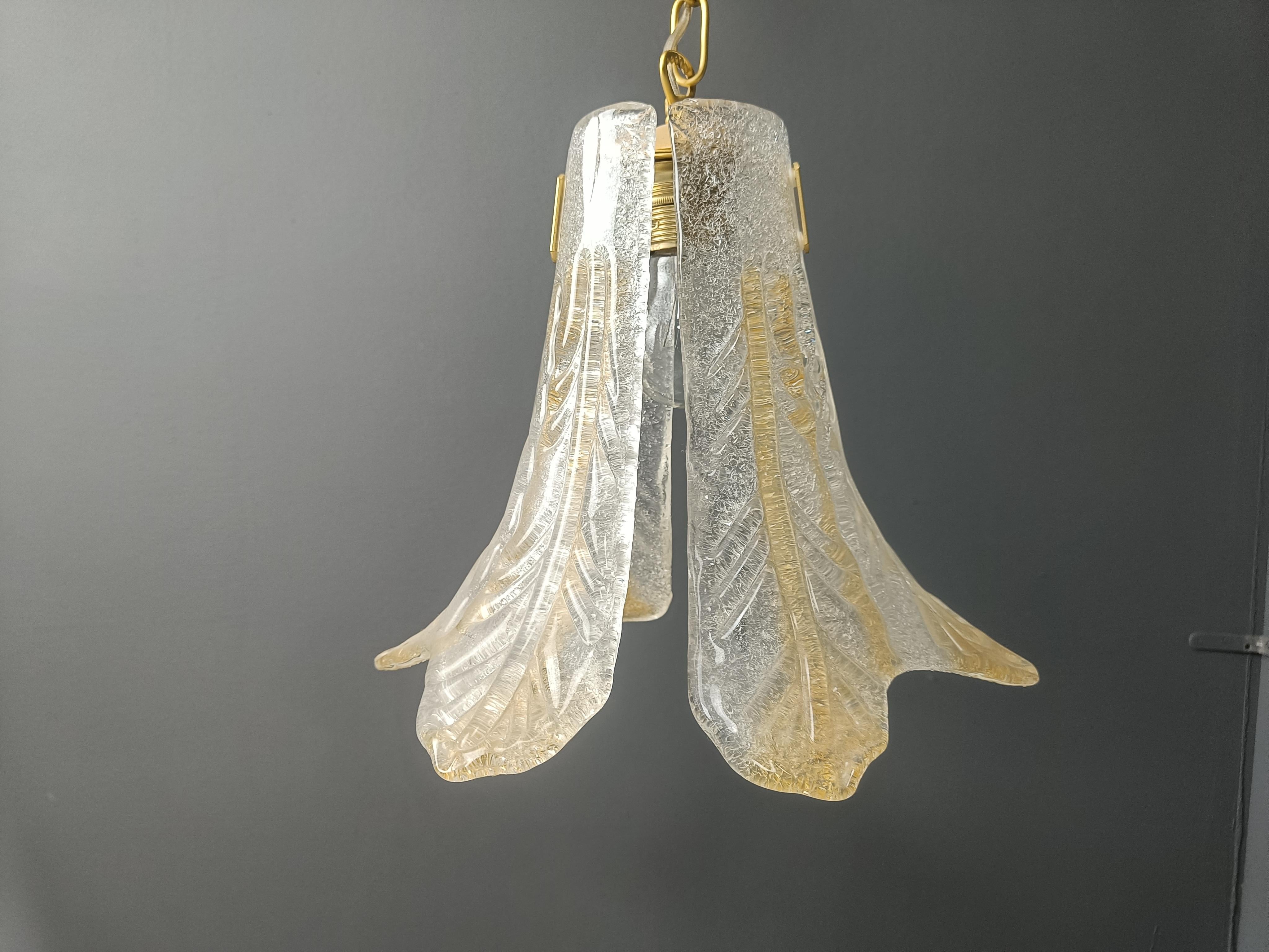 Italian Vintage murano glass pendant light, for Mazzega, 1960s