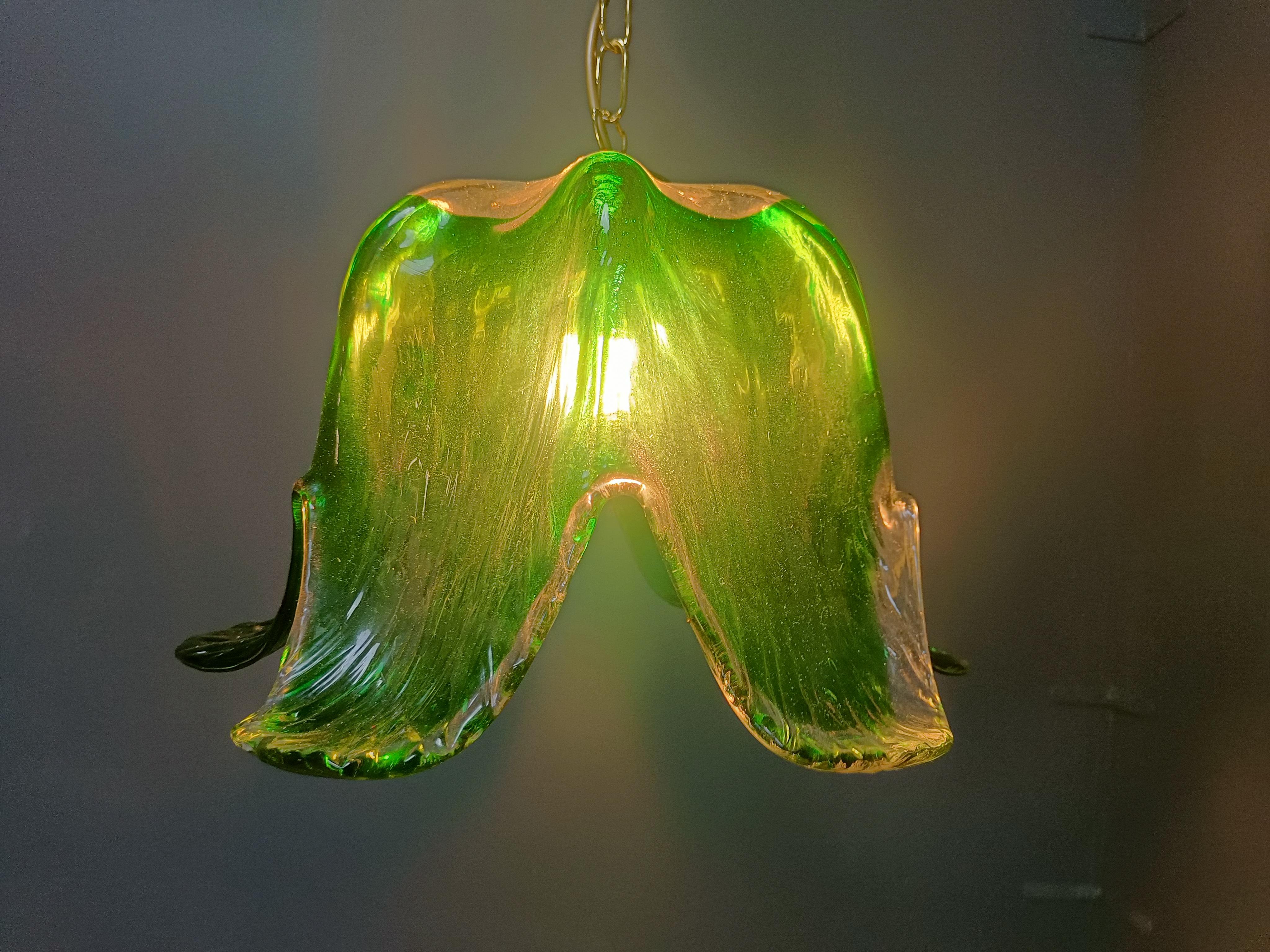 Italiano Lampada a sospensione in vetro di Murano vintage, per Mazzega Murano, anni '60 in vendita