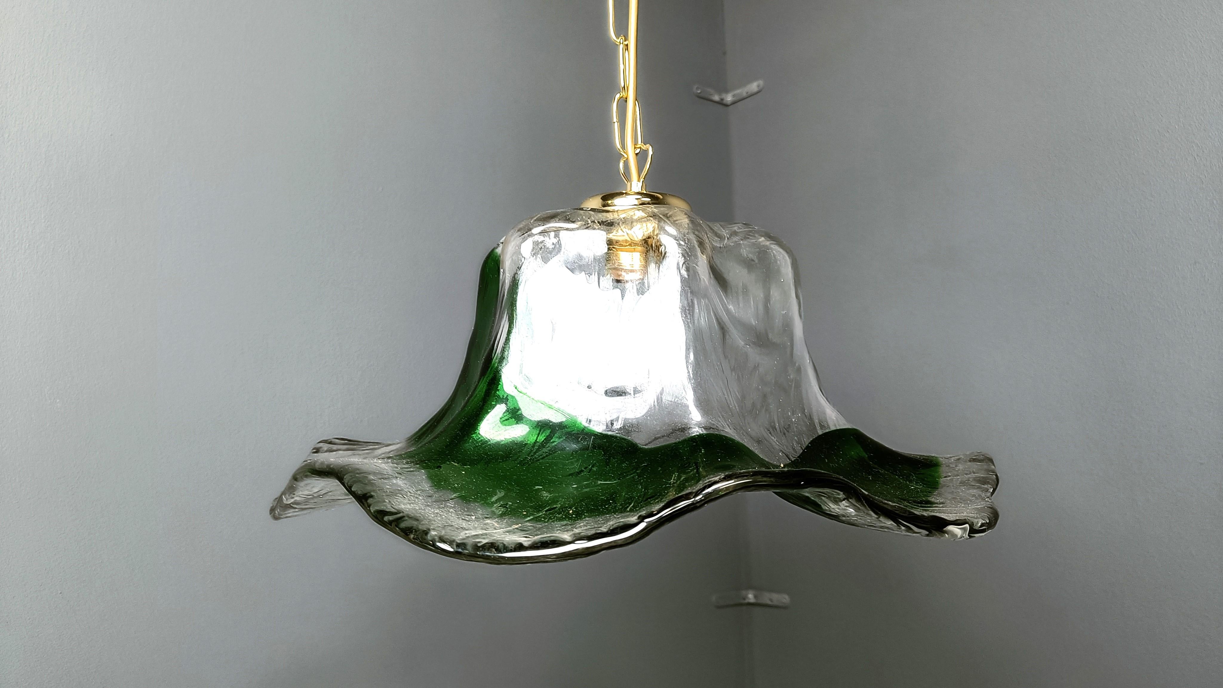 Vetro di Murano Lampada a sospensione in vetro di Murano vintage, per Mazzega Murano, anni '60 in vendita