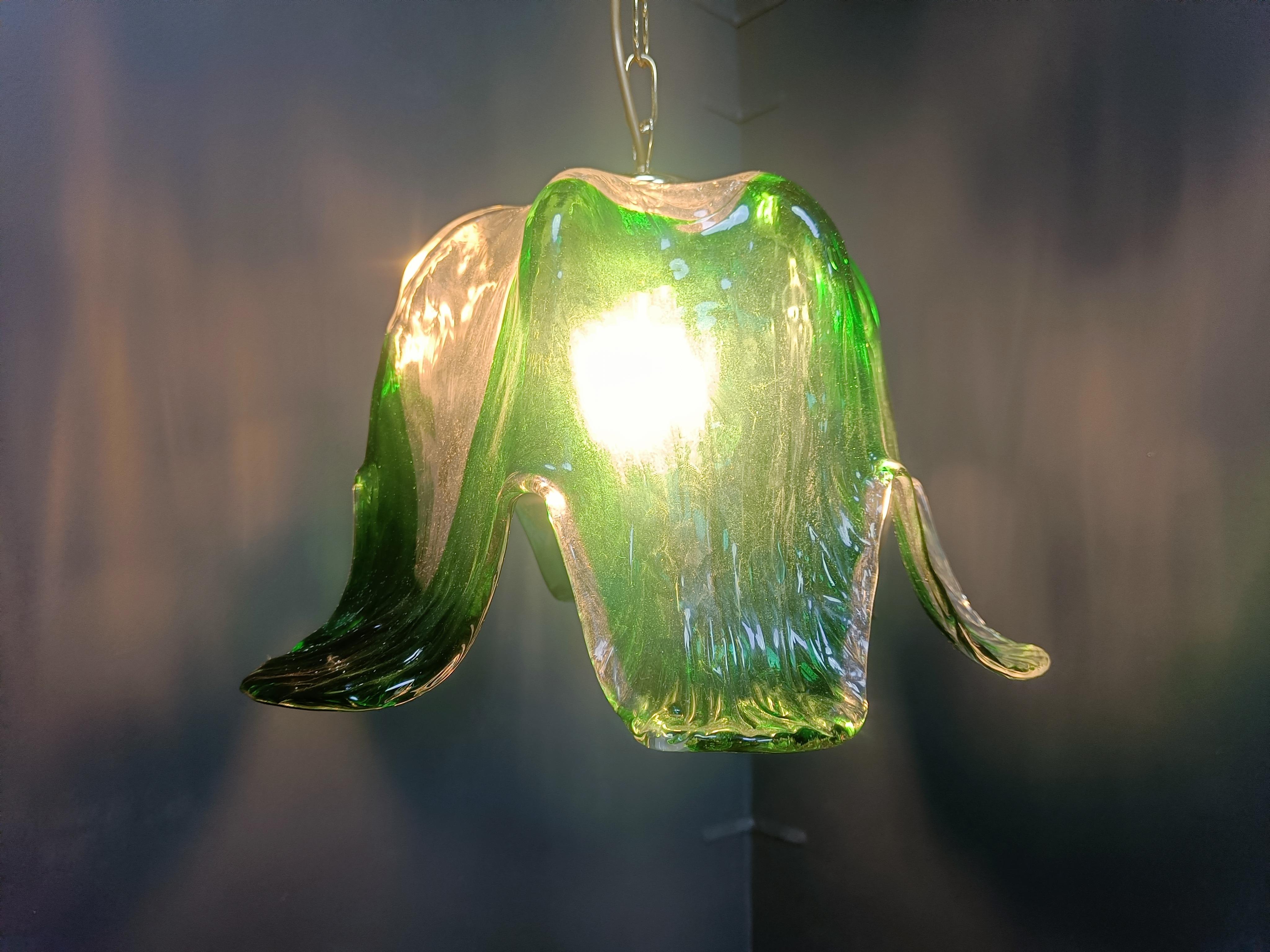 Vetro di Murano Lampada a sospensione in vetro di Murano vintage, per Mazzega Murano, anni '60 in vendita