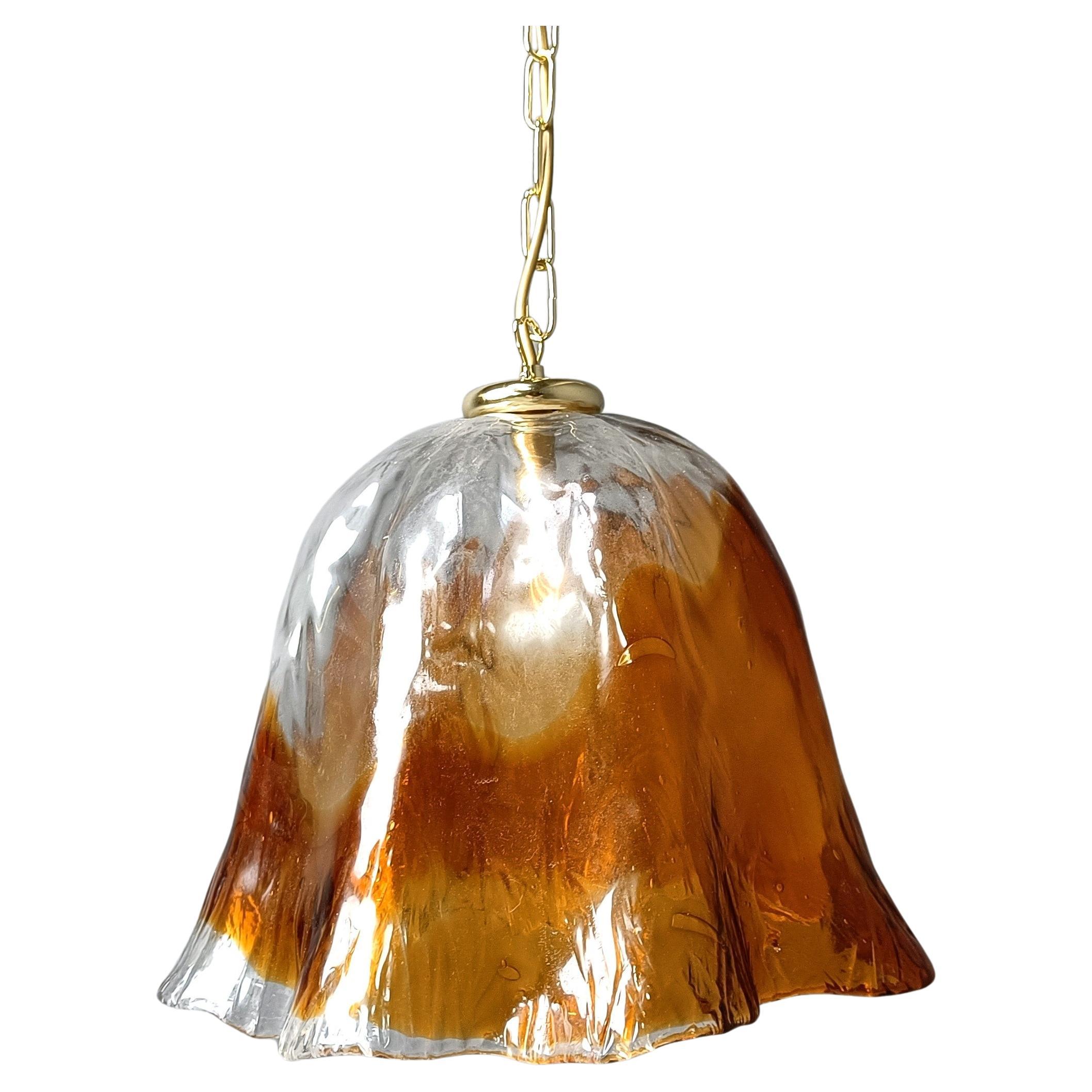 Vintage Murano Glass Pendant Light For Mazzega 1960s For Sale At 1stDibs