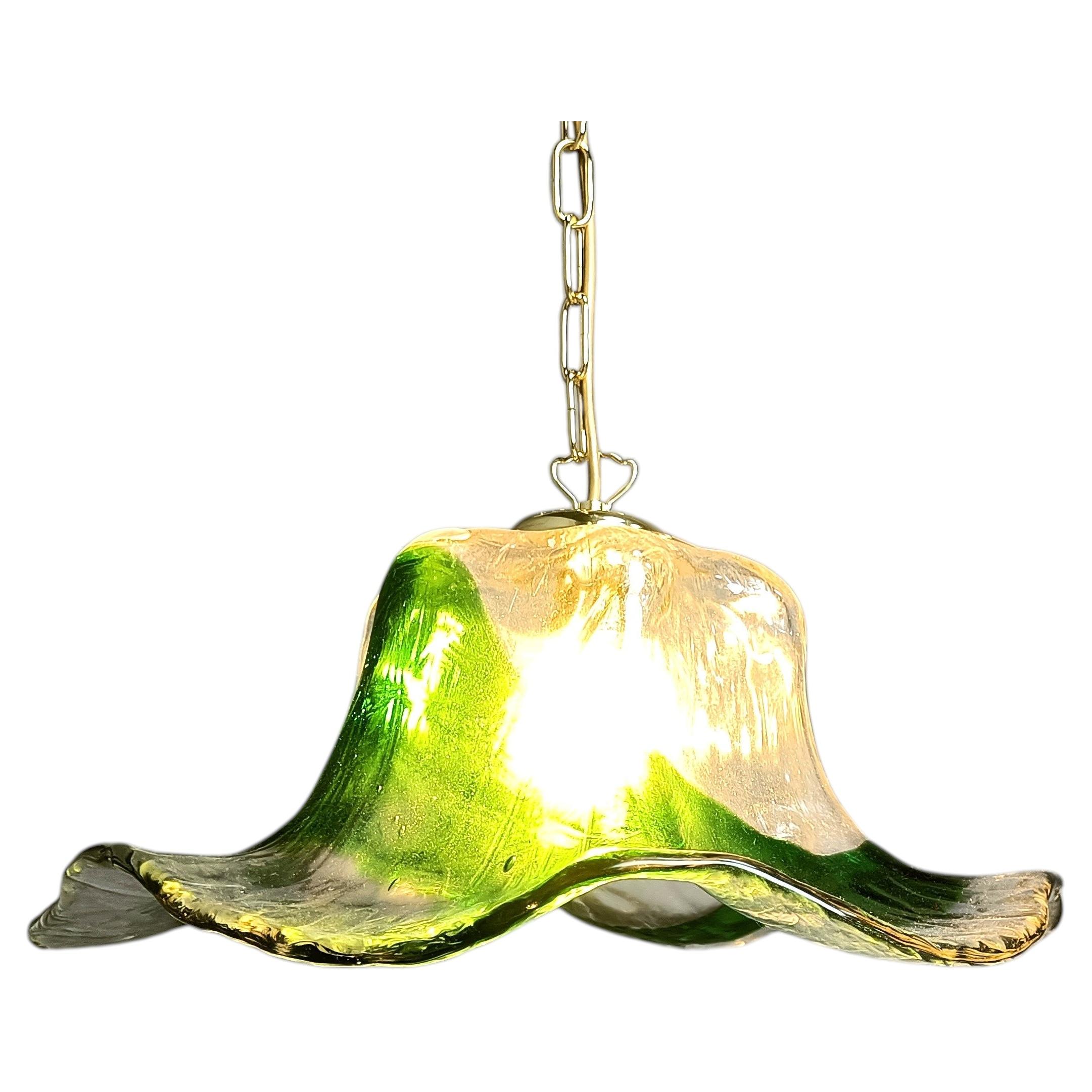 Vintage murano glass pendant light, for Mazzega, 1960s