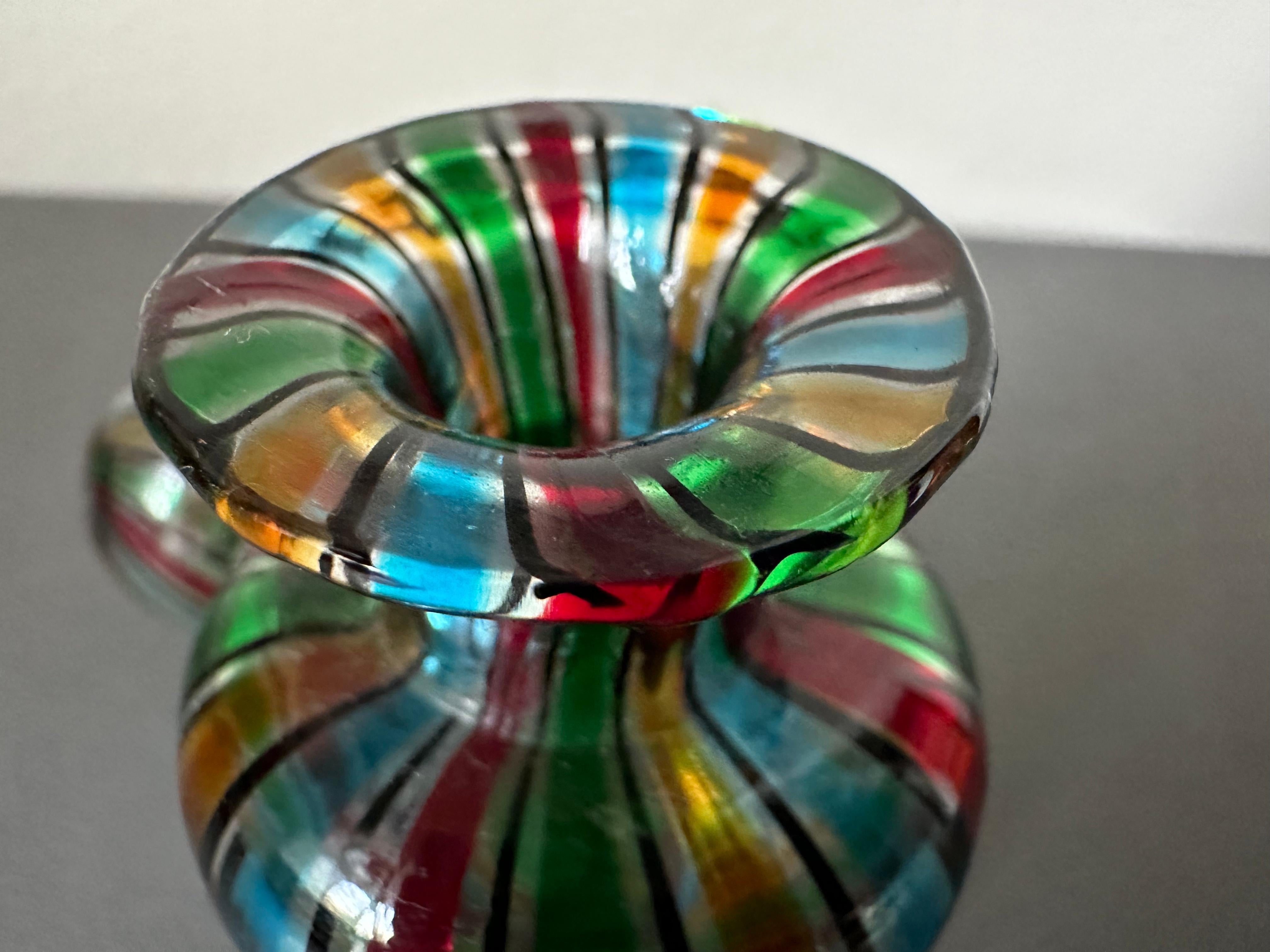 Vintage Murano Glass Perfume Bottle, 1950s – Handcrafted Italian Art Glass For Sale 2