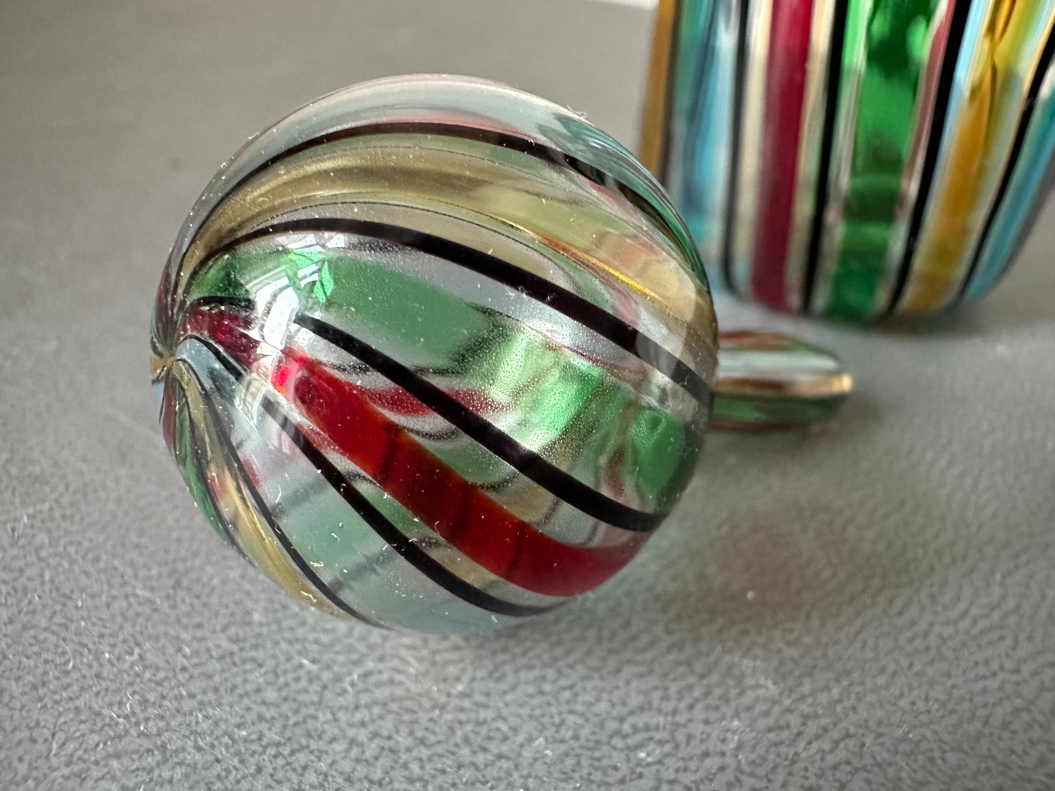 Vintage Murano Glass Perfume Bottle, 1950s – Handcrafted Italian Art Glass For Sale 4