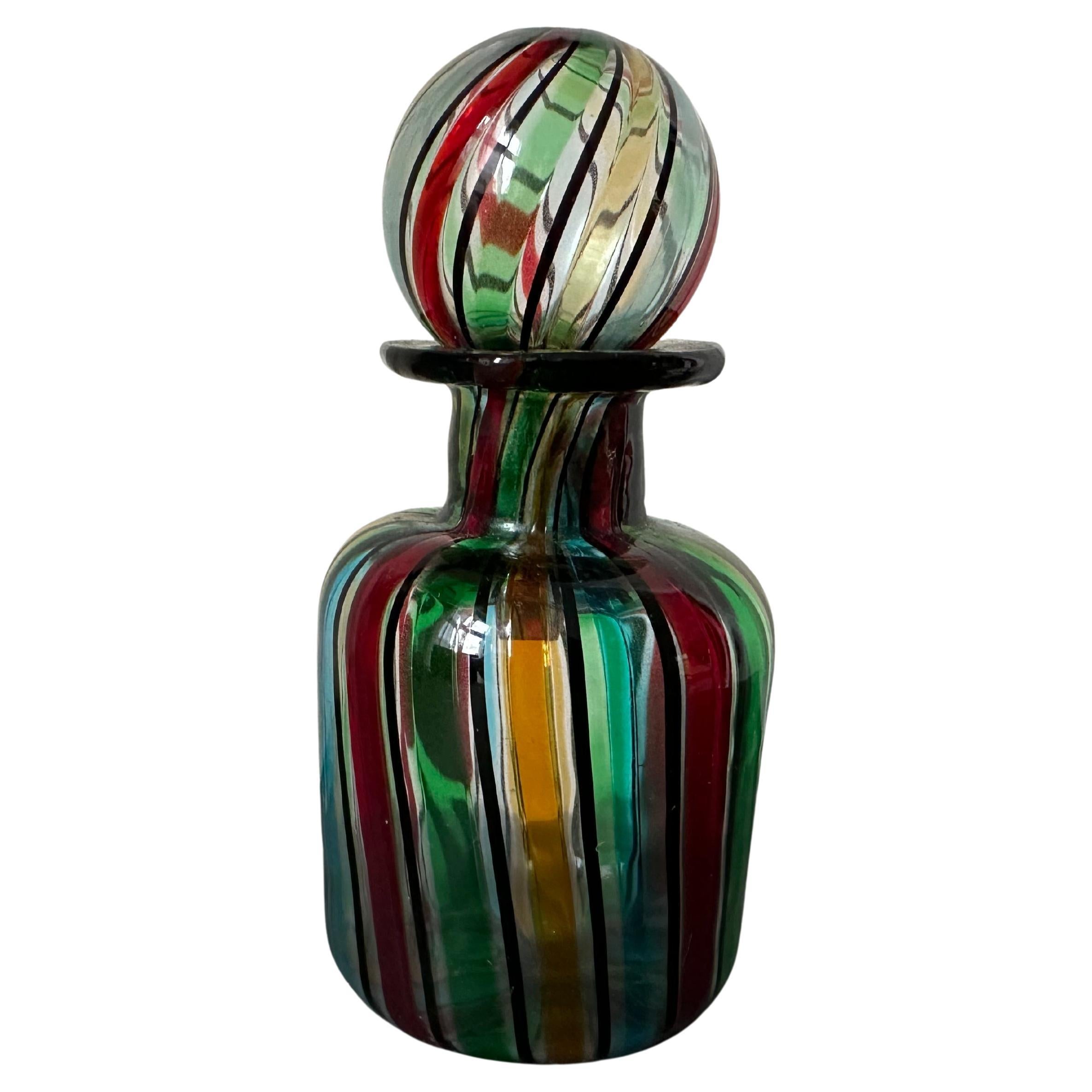 Vintage Murano Glass Perfume Bottle, 1950s – Handcrafted Italian Art Glass