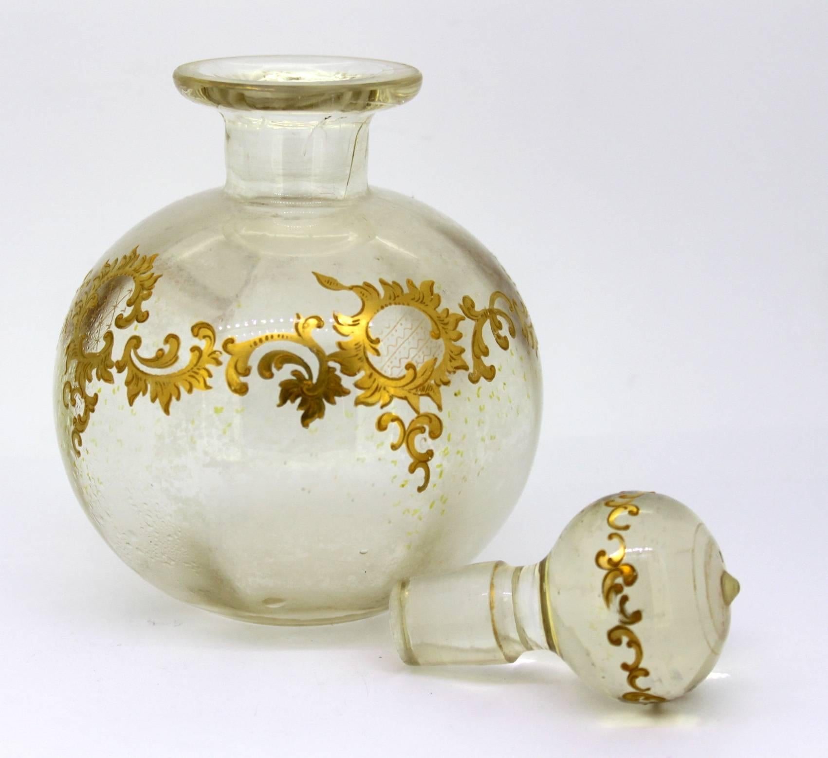 vintage murano glass perfume bottle