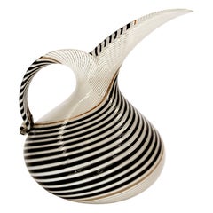 Vintage Murano Glass Pitcher for Aureliano Toso by Dino Martens, 1950s