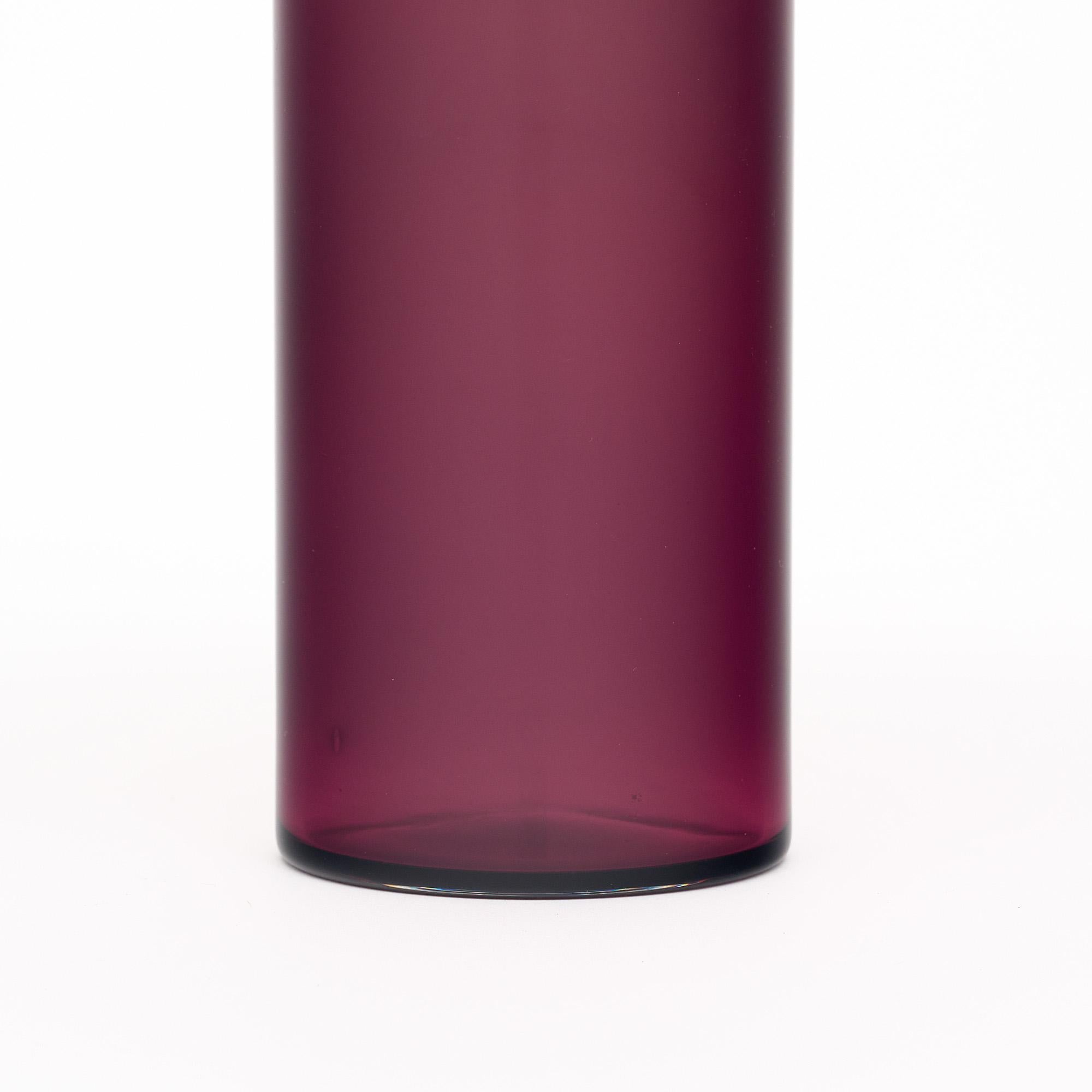Italian Vintage Murano Glass Purple Vase For Sale