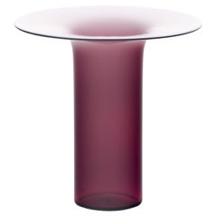 Vase violet vintage en verre de Murano