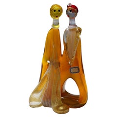 Escultura vintage de cristal de Murano de Anzolo Fuga para A.Ve.M. Años 50