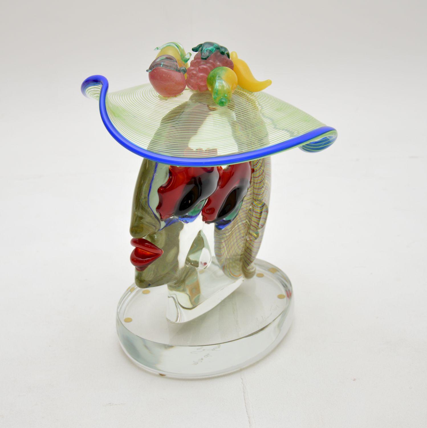 Vintage Murano Glass Sculpture by Giuliano Tosi In Good Condition For Sale In London, GB