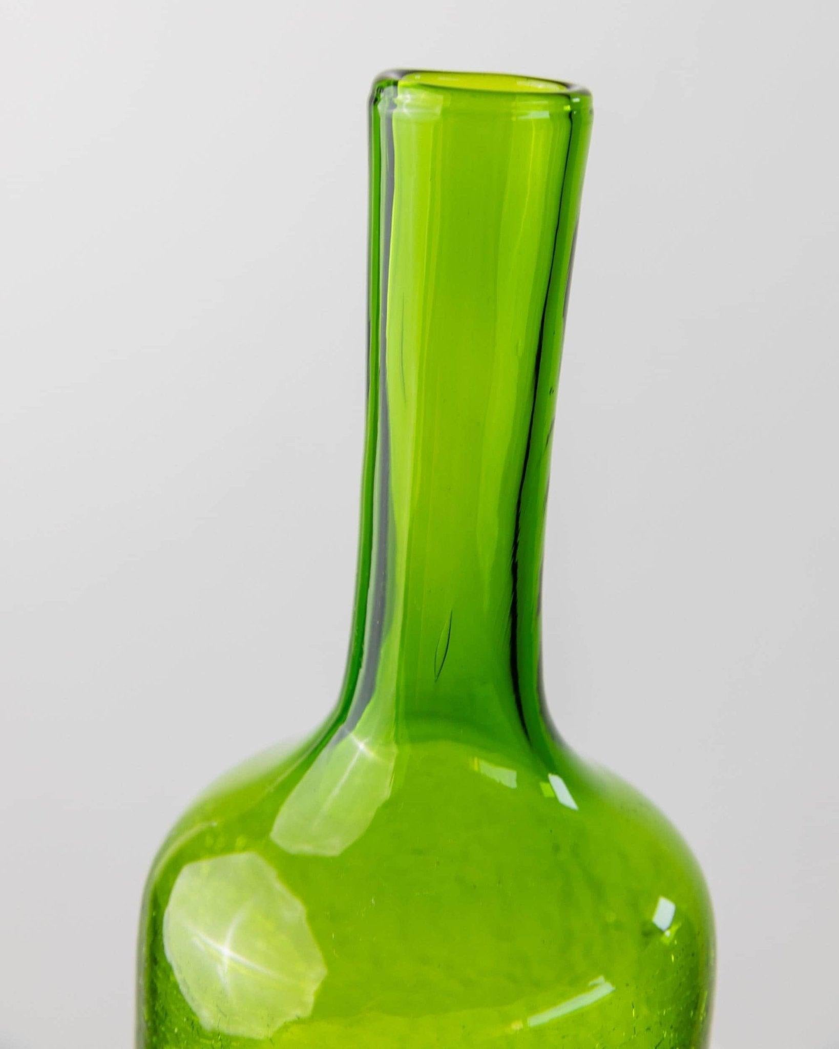 Verre de Murano Vintage Murano Glass Set - 3 Verres & Greene Greene - Vert avec effet craquelé en vente