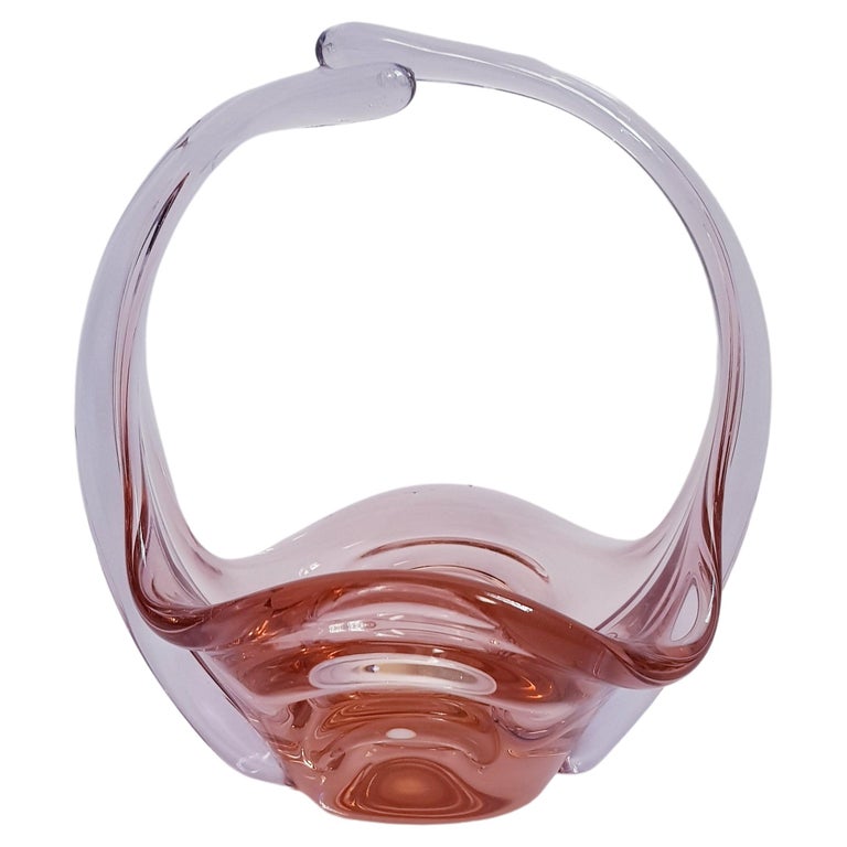 Vintage Murano Glass Somerso Baschet For Sale at 1stDibs