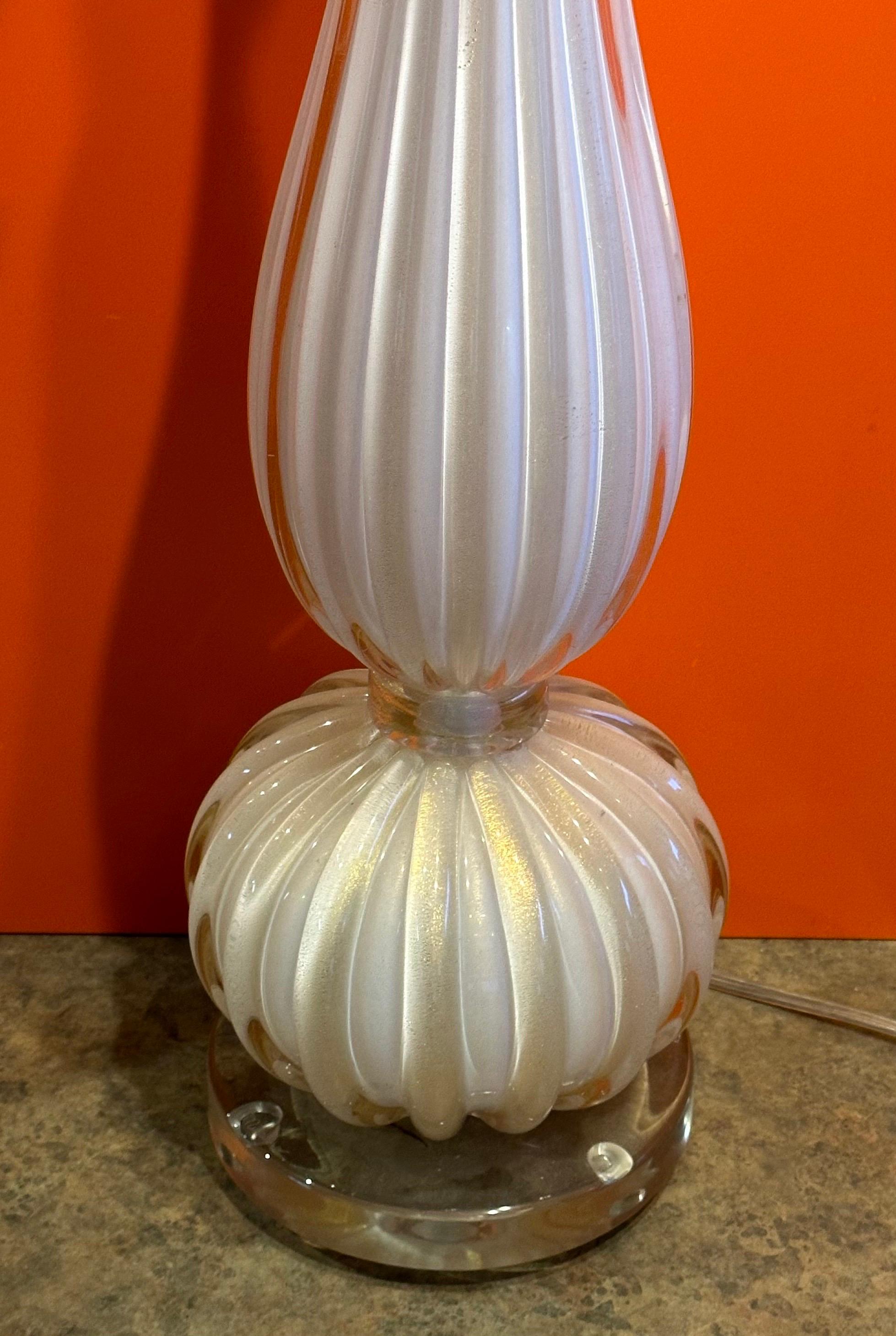 Vintage Murano Glass Sommerso Tischlampe im Angebot 6