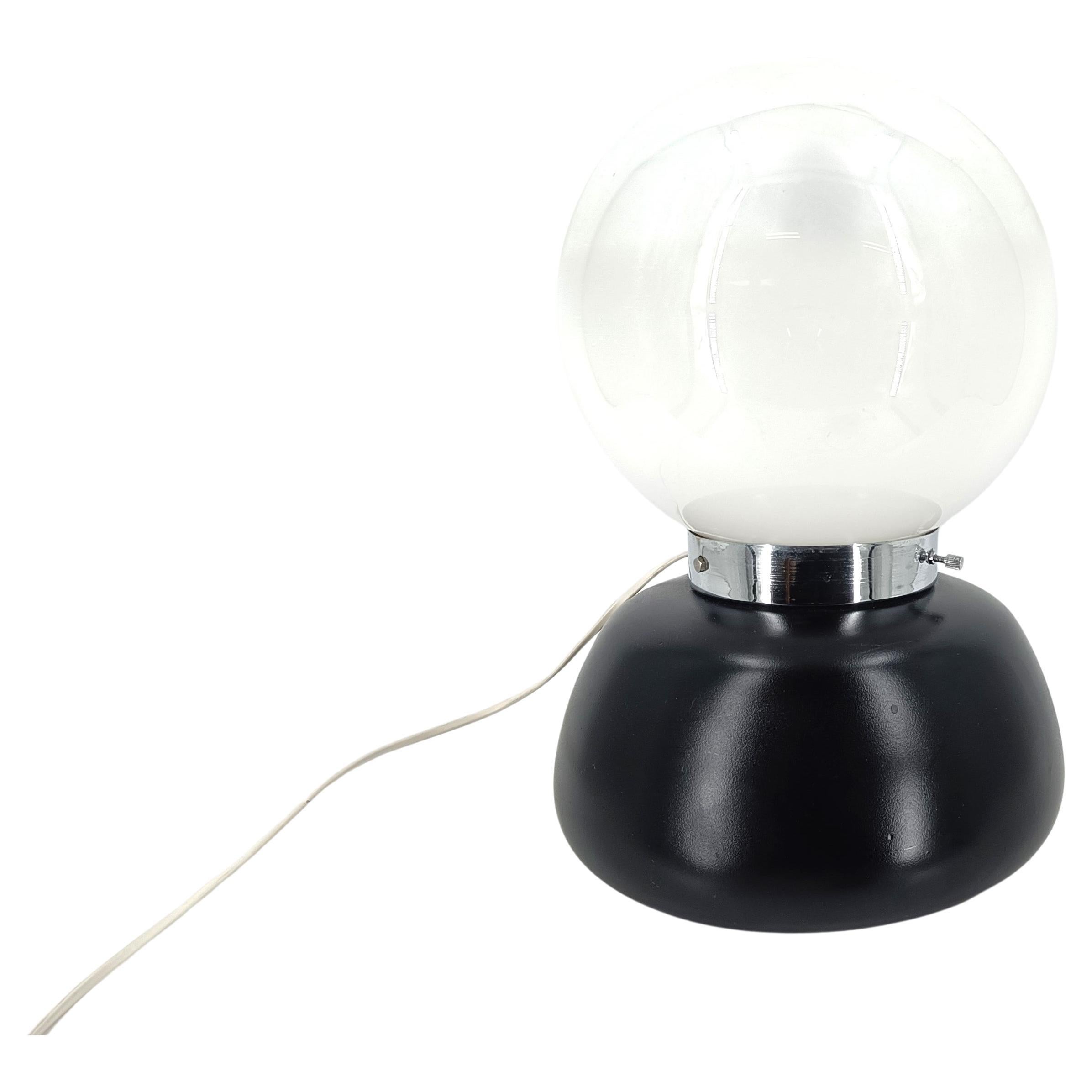 Vintage murano glass table lamp by Mazzega, 1960s