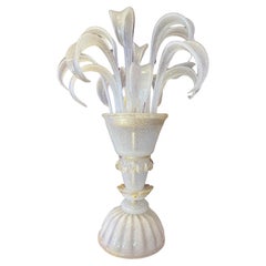 Vintage Murano Glas Tischlampe