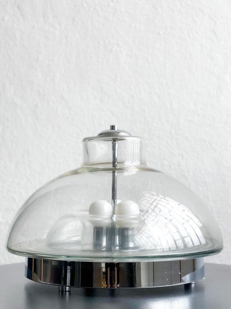 Fin du 20e siècle Lampe de table vintage en verre de Murano, époque Space AGE, style Nason Mazzega en vente