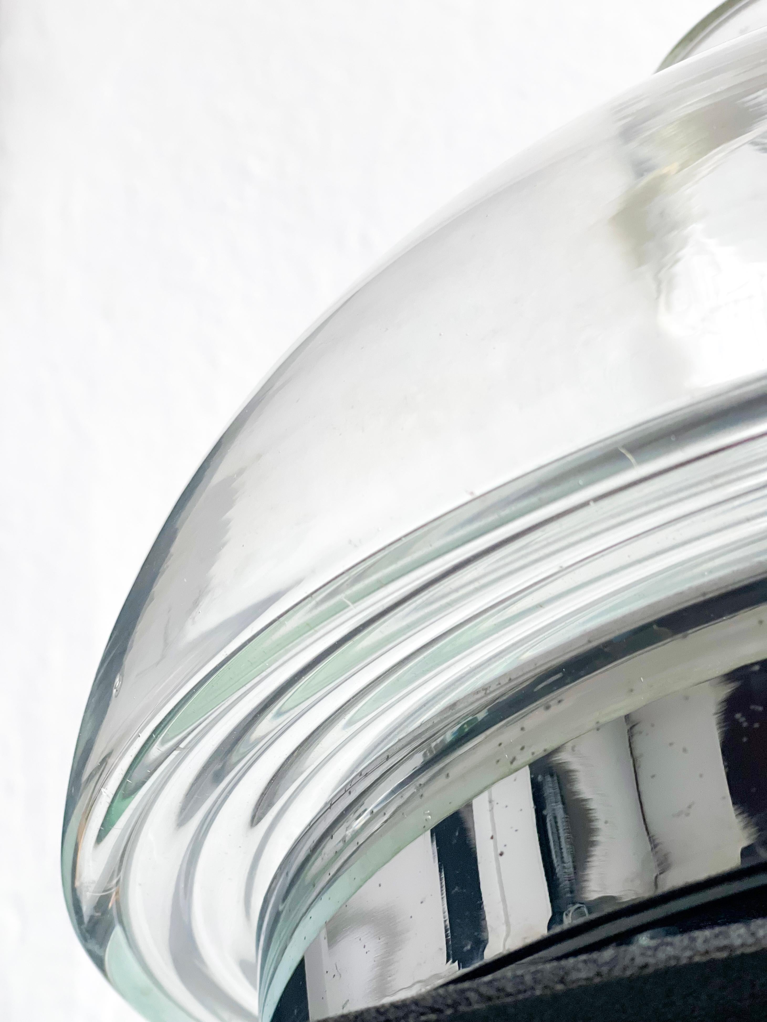 Verre Lampe de bureau vintage en verre de Murano, époque de l'ère spatiale, style Nason Mazzega en vente