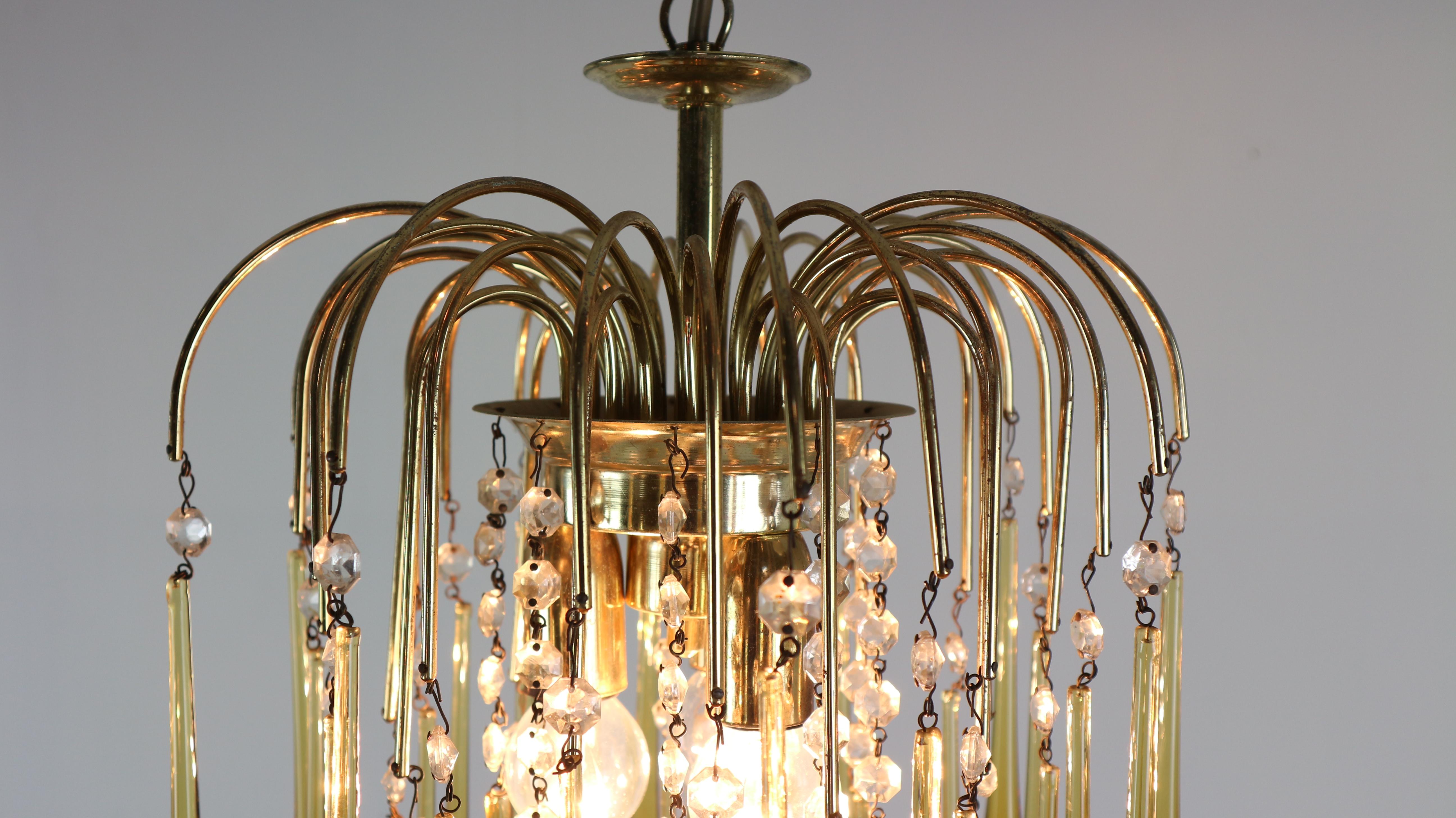 Vintage Murano Glass, Tear Drop Chandelier by Paolo Vanini, 1960, Italy 4