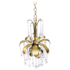 Vintage Murano Glass Tear Drop Pendant Light from Palwa, 1970s