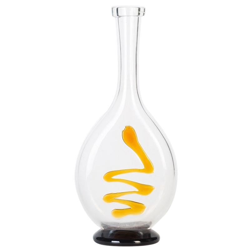 Vintage Murano Glass Vase-Bottle, Italy, 1970s