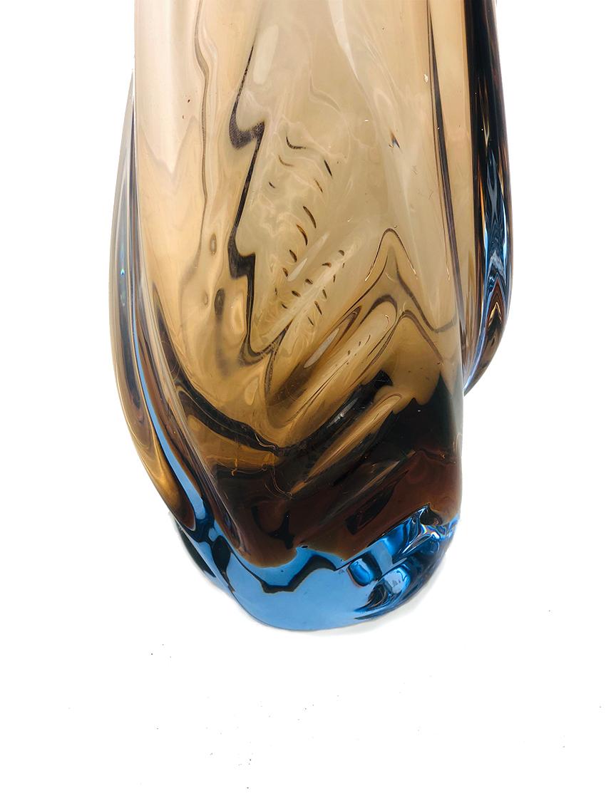 Italian Vintage Murano Glass Vase by Barovier & Toso For Sale