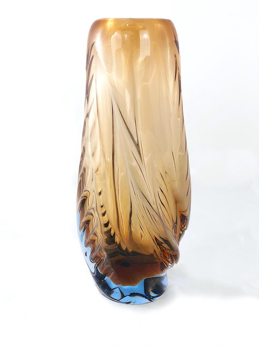 Vase en verre de Murano vintage par Barovier & Toso Bon état - En vente à Milano, IT