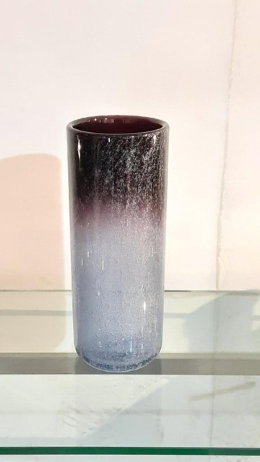 Modern Vintage Murano Glass Vase by Venini, 1970s
