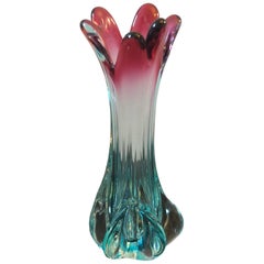 Vintage Murano Glass Vase, circa 1970