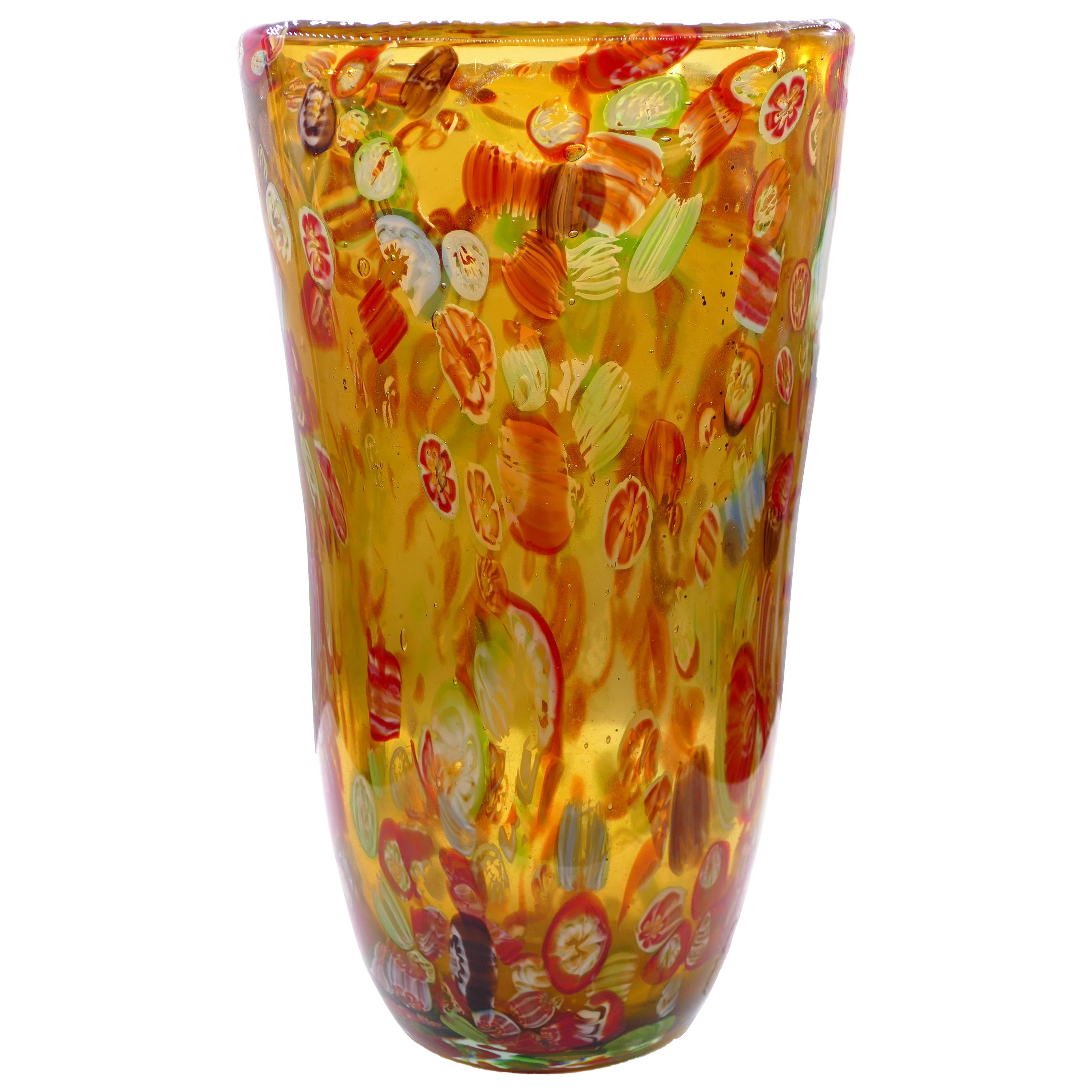 Vintage Murano Glass Vase, Early 1980