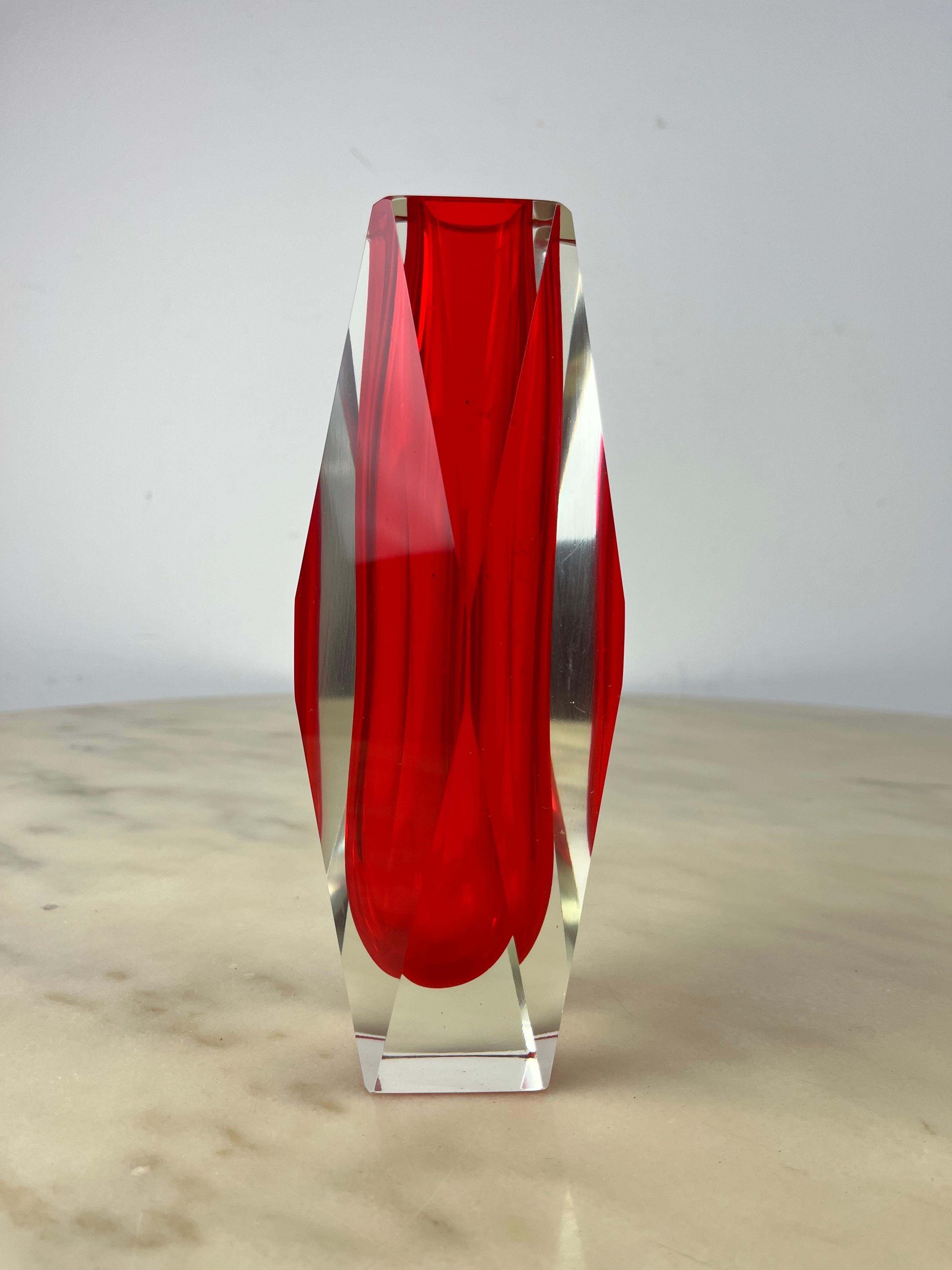 Vintage Murano Glass Vase, Italy, 1970s For Sale 4