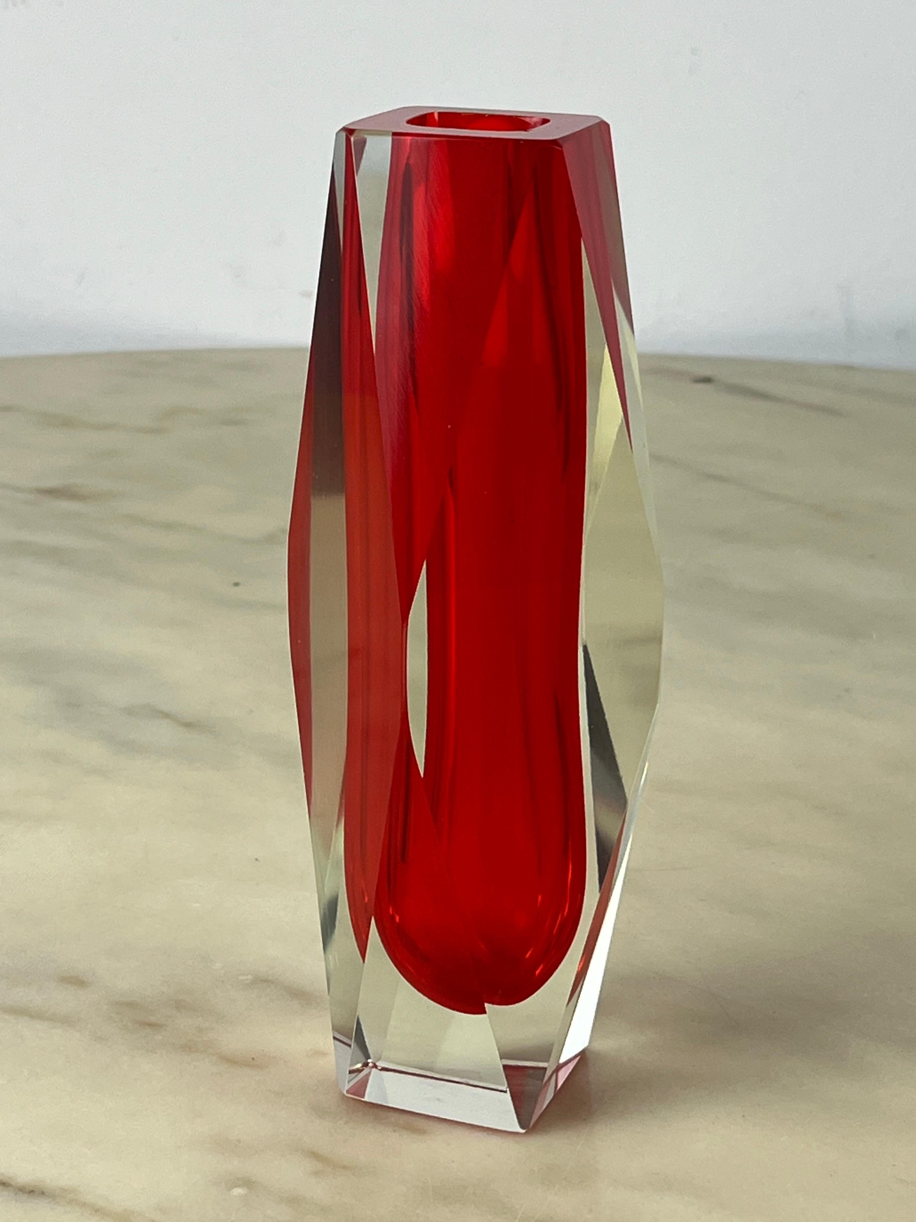 Vintage Murano Glass Vase, Italy, 1970s In Good Condition For Sale In Palermo, IT