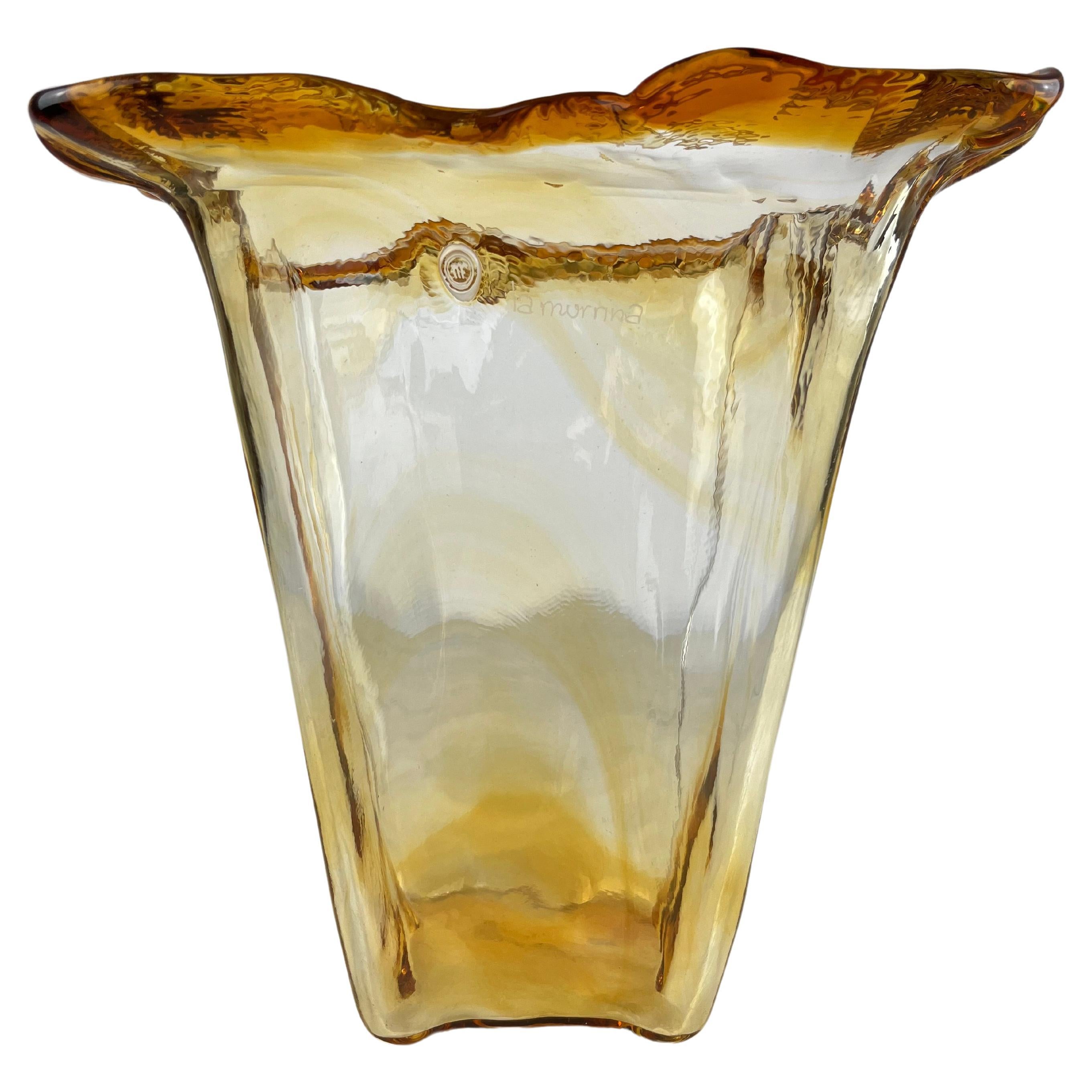 Vintage Murano Glass Vase, La Murrina, Italy, 1980s