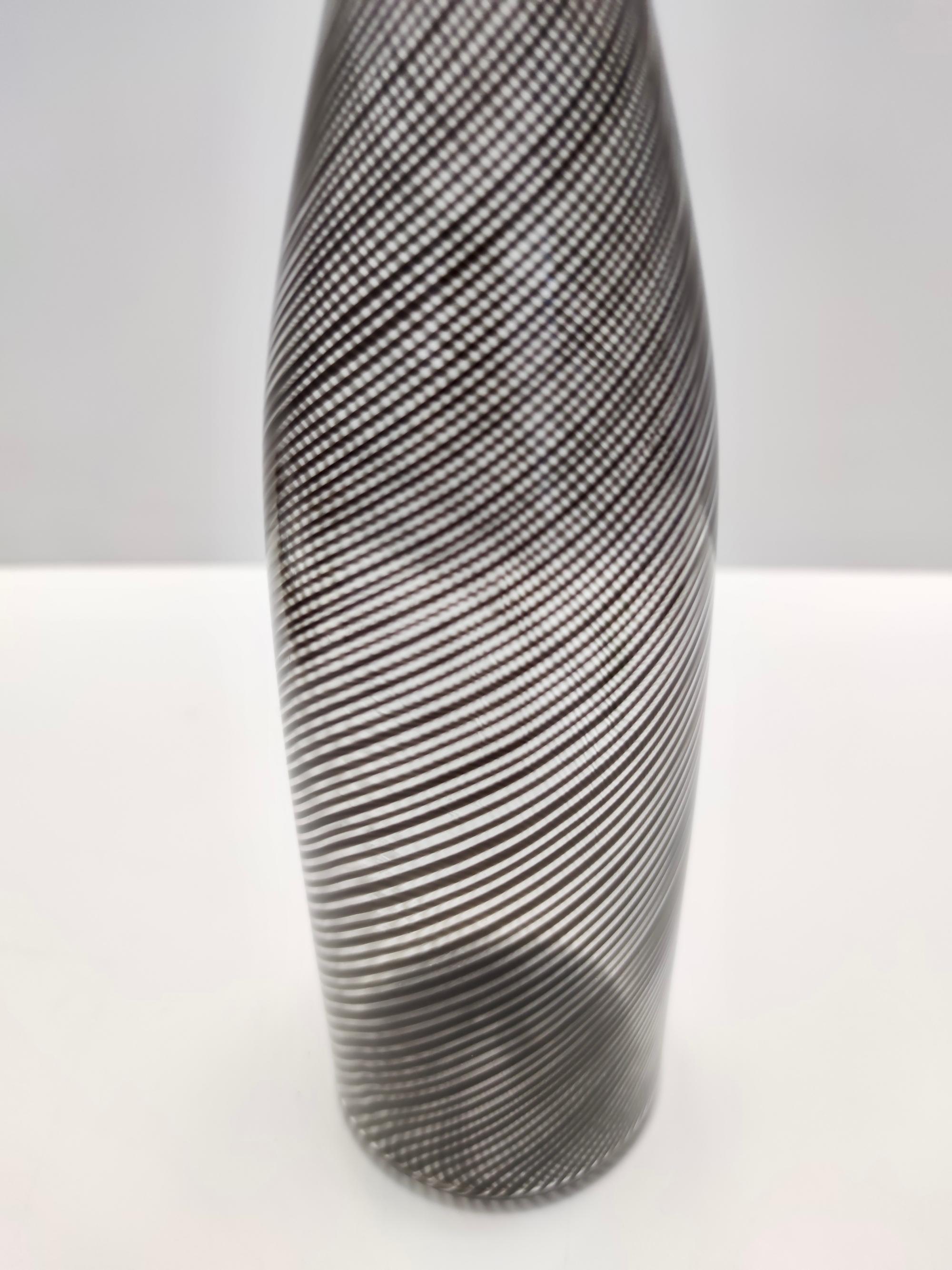 Vintage-Vase aus Muranoglas „Mezza Filigrana“ von Dino Martens für Aureliano Toso im Angebot 3