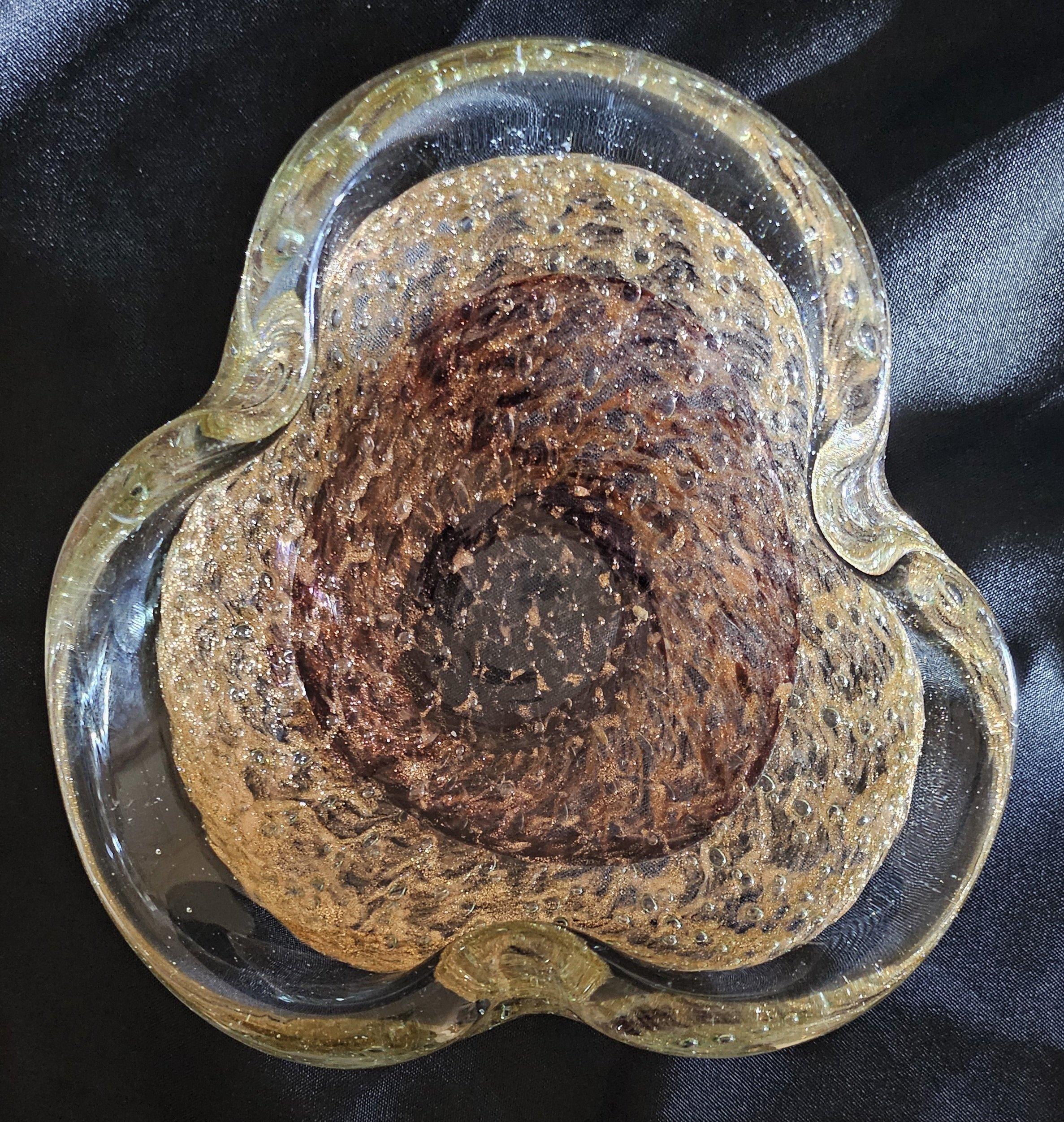 20ième siècle Vide-Poche MCM Murano, Bullicante & Aventurine - VENTE DE LIQUIDATION en vente